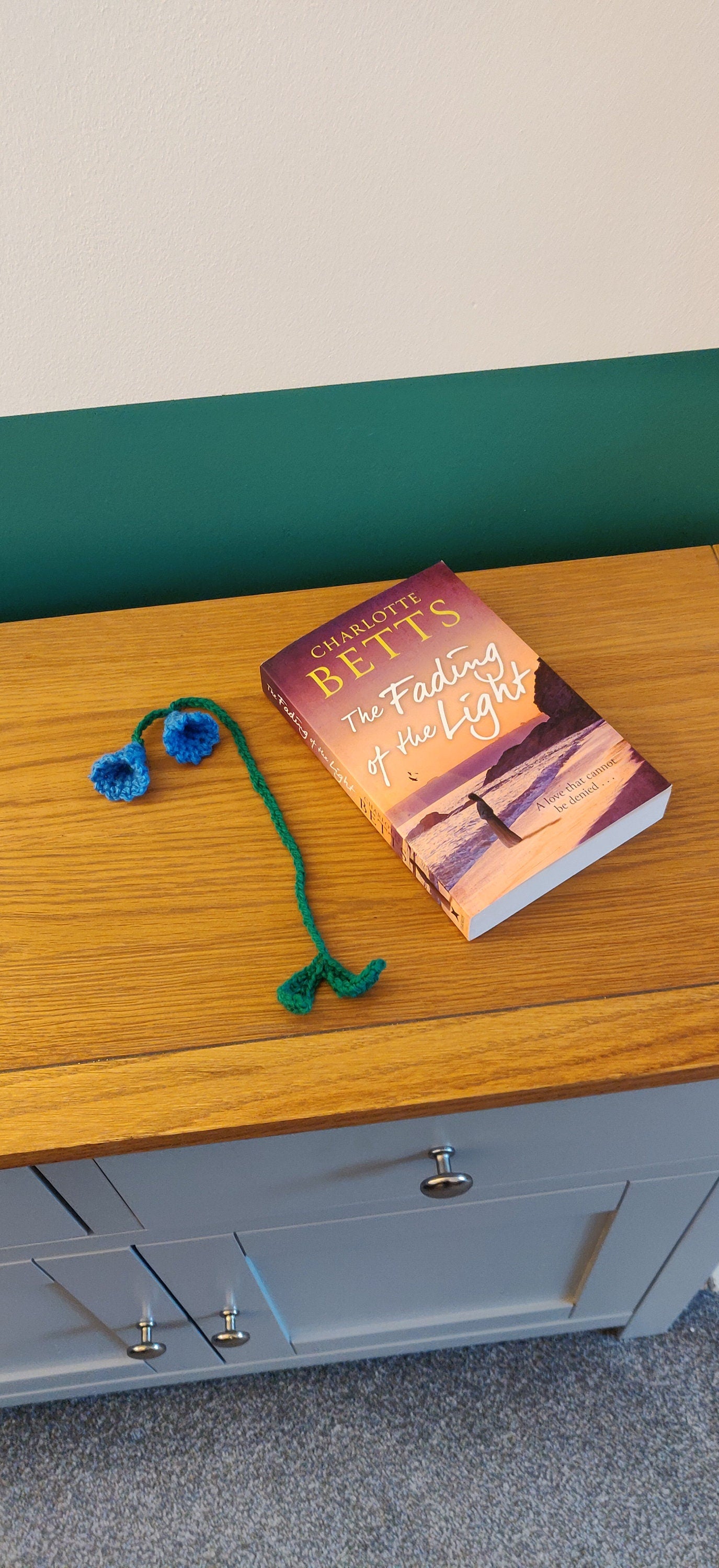 Crochet Bluebell Bookmark: Flower Book Lover Gift