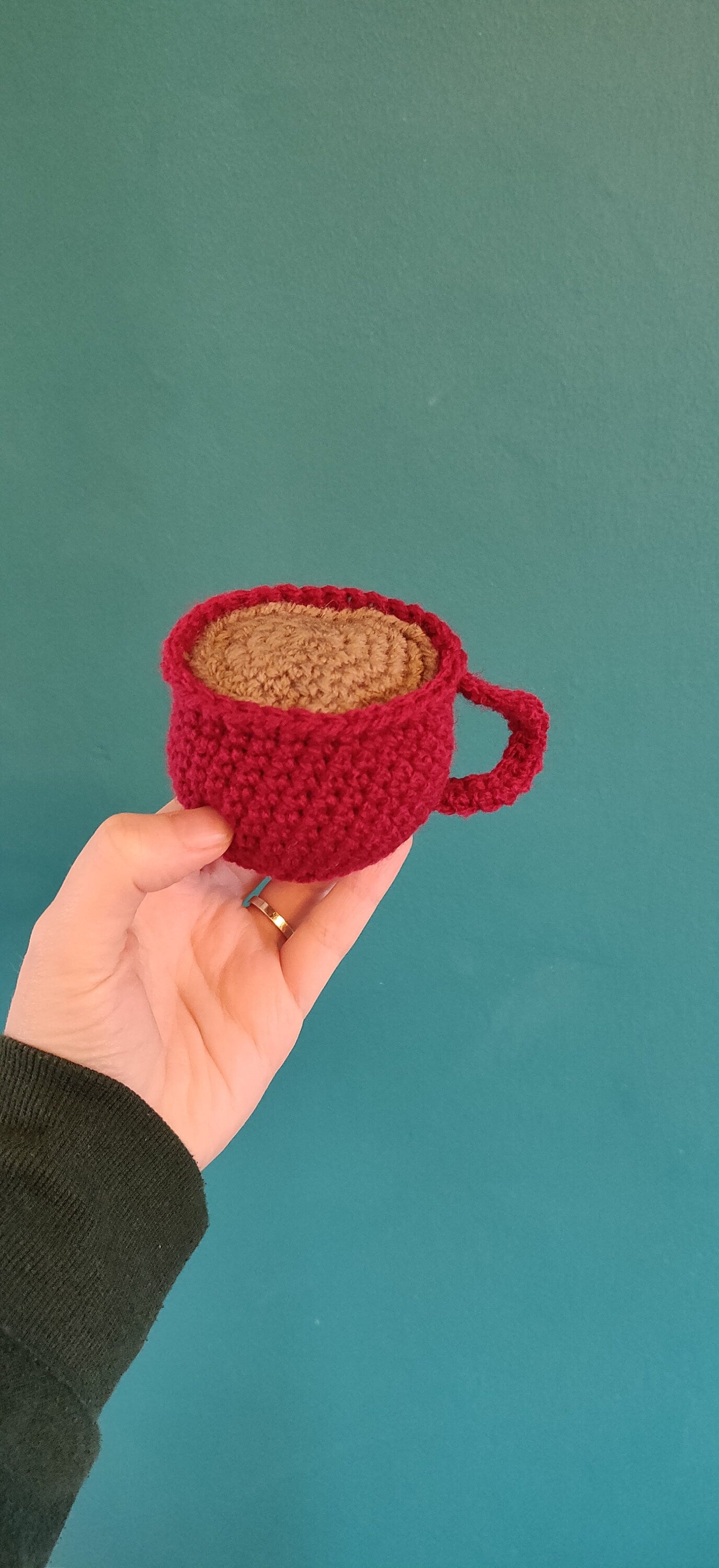 Valentine's Mug Decoration, Valentine's Coffee Gift, Valentine's Tea Gift, Hot Cocoa Mug, Valentine's Door Hanger, Heart Cup Decoration