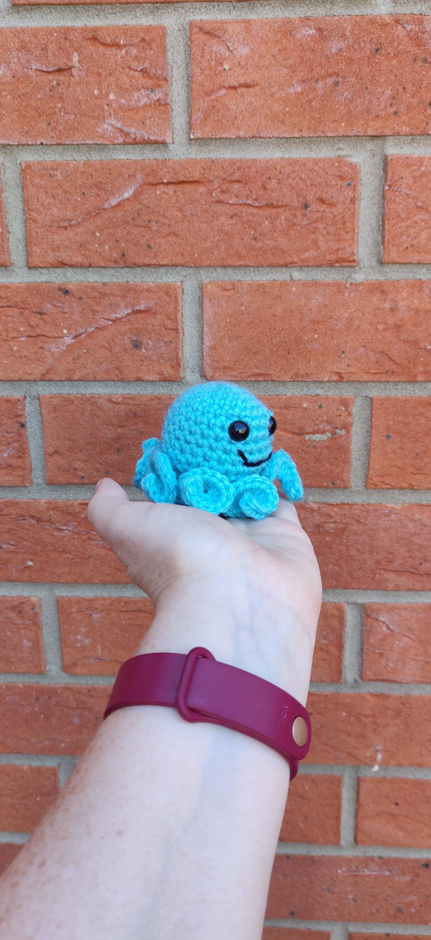 Blue Octopus Ornament Figure, Shelf Buddy, Shelf Sitter, Sea Themed Decor, Octopus Crochet Plush, Under the Sea Gift, Squid Gift