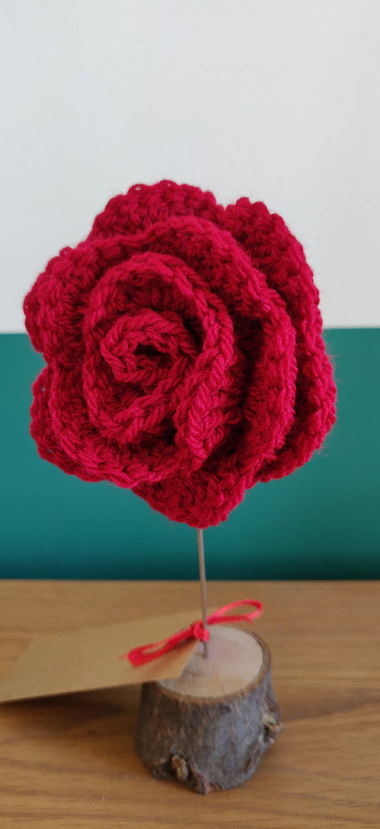 Red Rose, Wedding, Engagement, Anniversary, Valentine's Gift, Rose Ornament, Wire Rose Flower, Romantic Gift, Personalised Valentine Gift