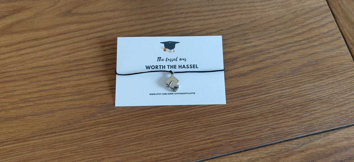 Graduation Hat Bracelet: Keepsake Jewelry Gift with Card