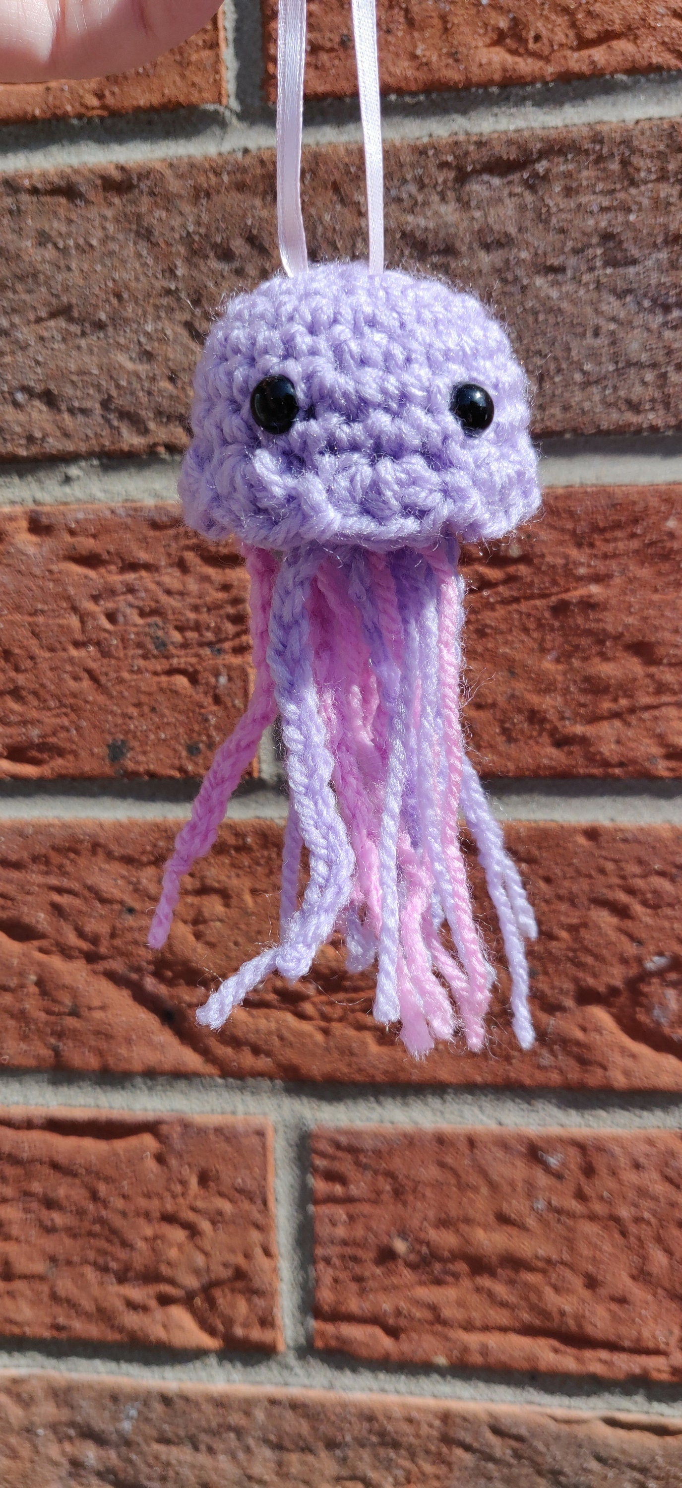 Purple Jellyfish Wall Hanging: Ocean Theme Car Decor