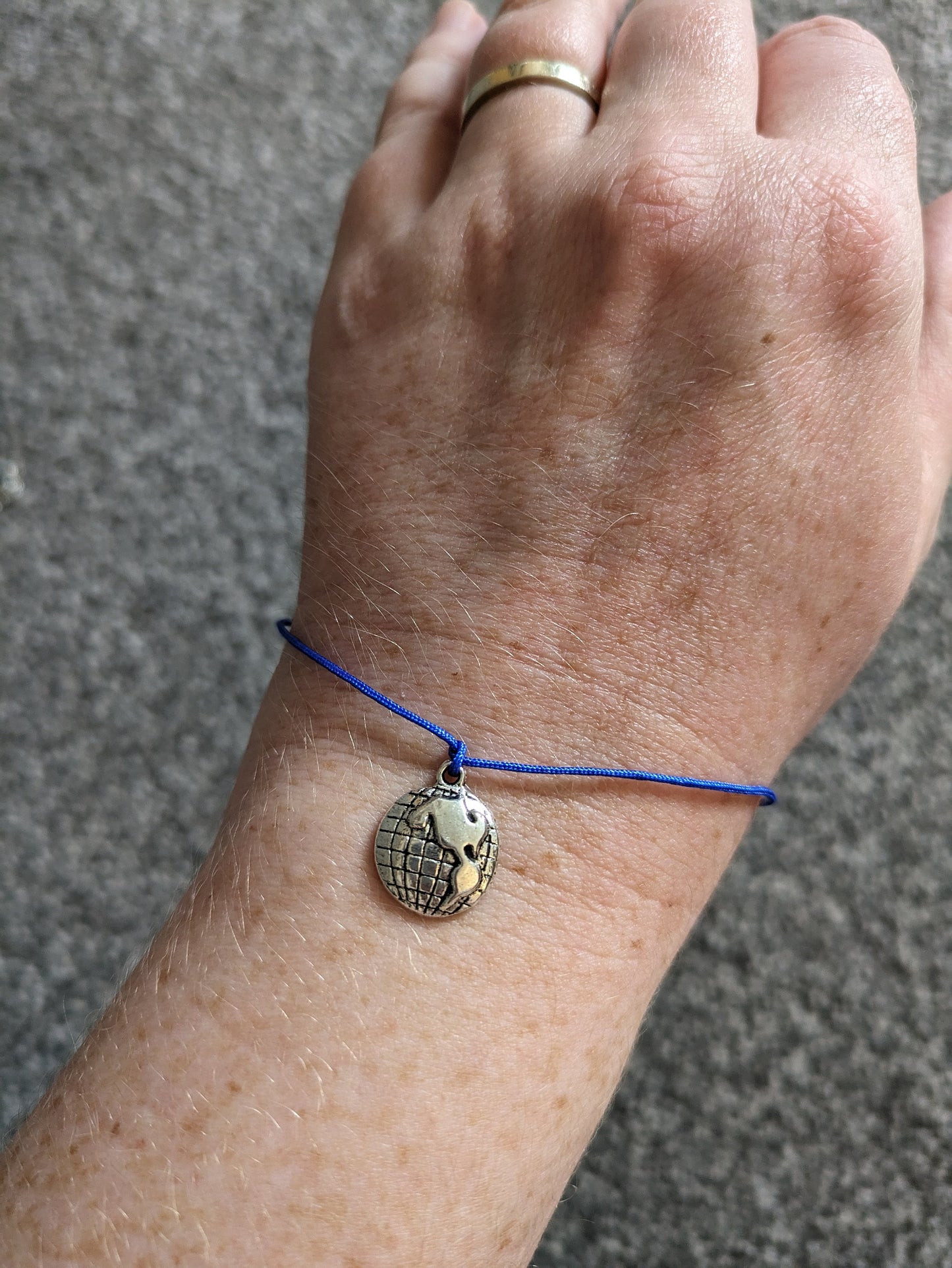 Safe Travel Charm Bracelet, Gap Year, Travelling Gift, Moving Present, Adventure Awaits, You Mean the World to Me, Globe, World, Earth Charm