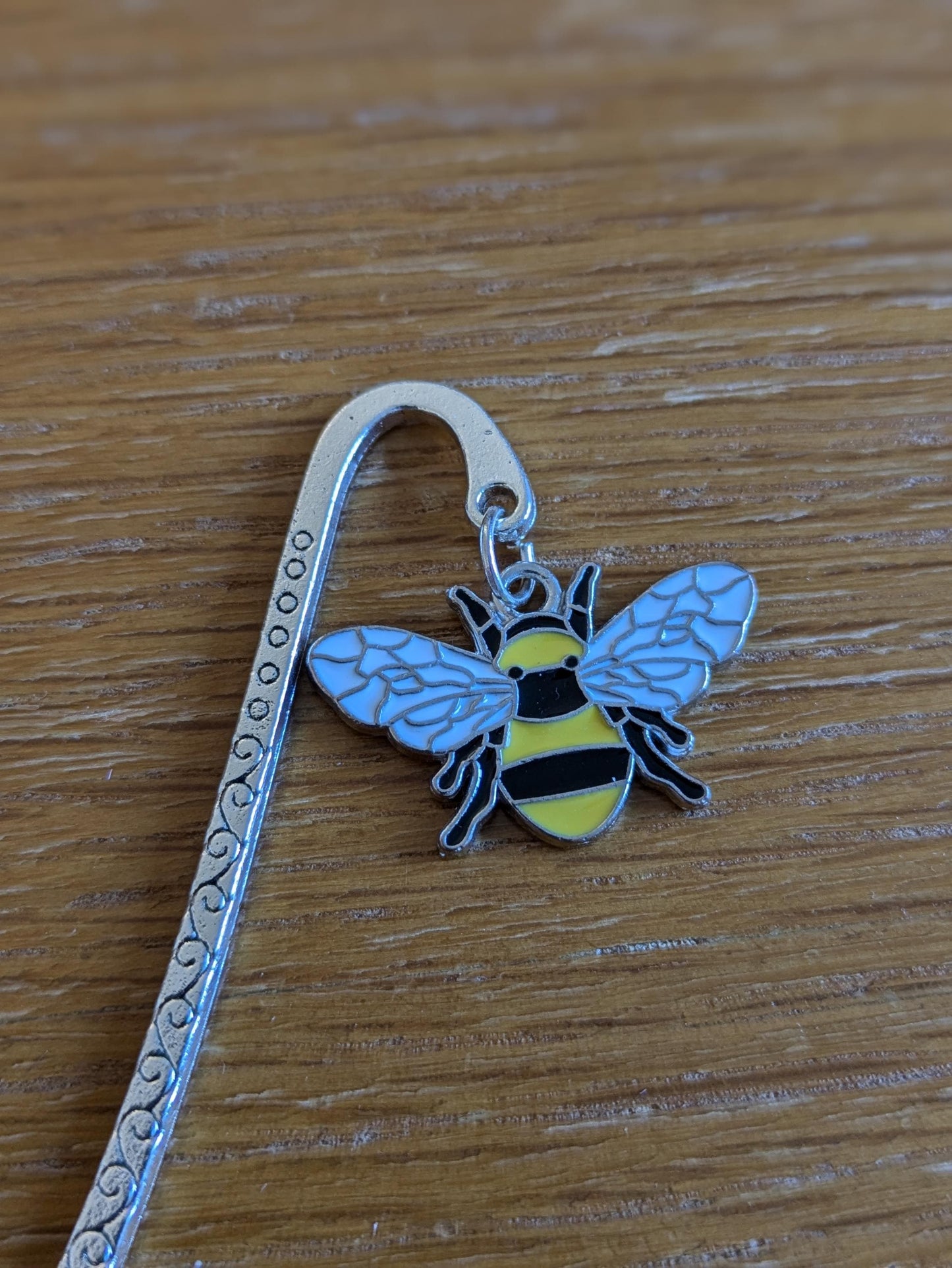 Silver Charm Bookmark: Flamingo, Snowman, Bee Gift