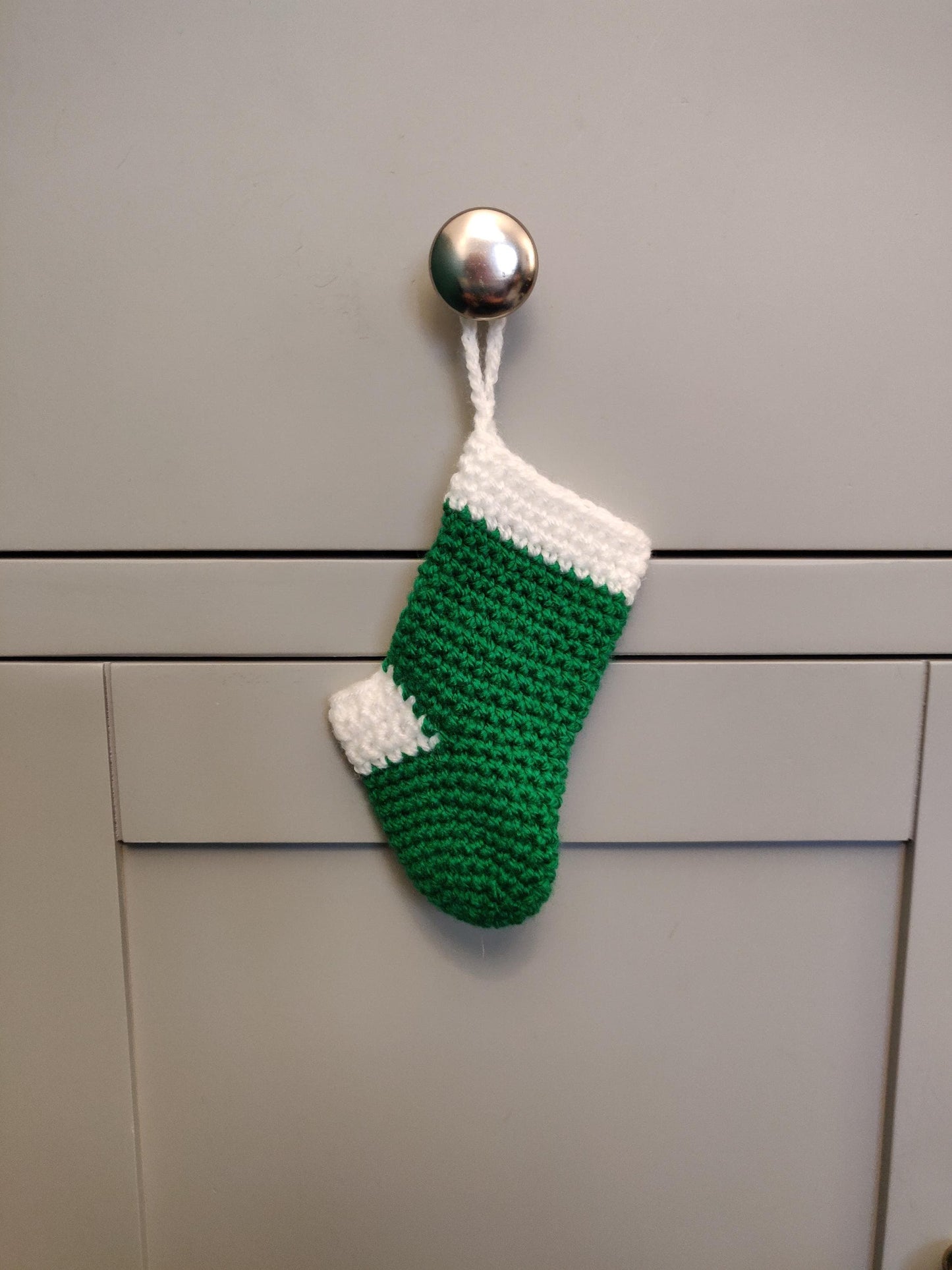 Mini Stocking, Crochet Small Stocking, Christmas Tree Decoration, Red, Green Stocking, Money Wallet, Sweet Pouch, Small Gift