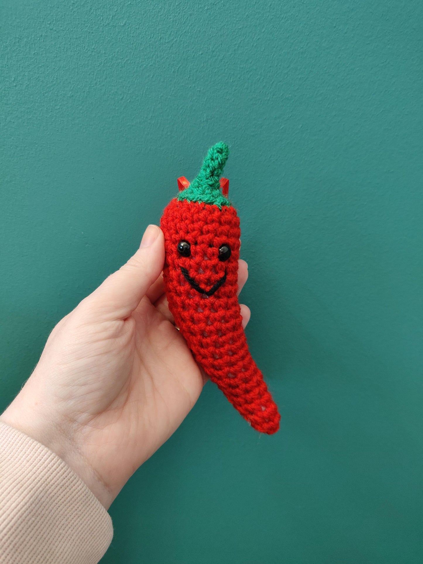 You're a Hottie, Fun Valentines Gift, Wool Anniversary Present, Crochet Pepper, Chilli Lover Gift, Personalised Gift Tag, Unique Amigurumi