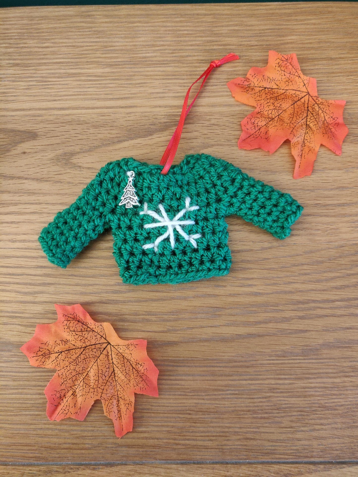 Christmas Jumper Hanging Decoration, Mini Ugly Xmas Sweatshirt, Xmas Charms, Red & Green Tree Dec, Fun Gift, Secret Santa,