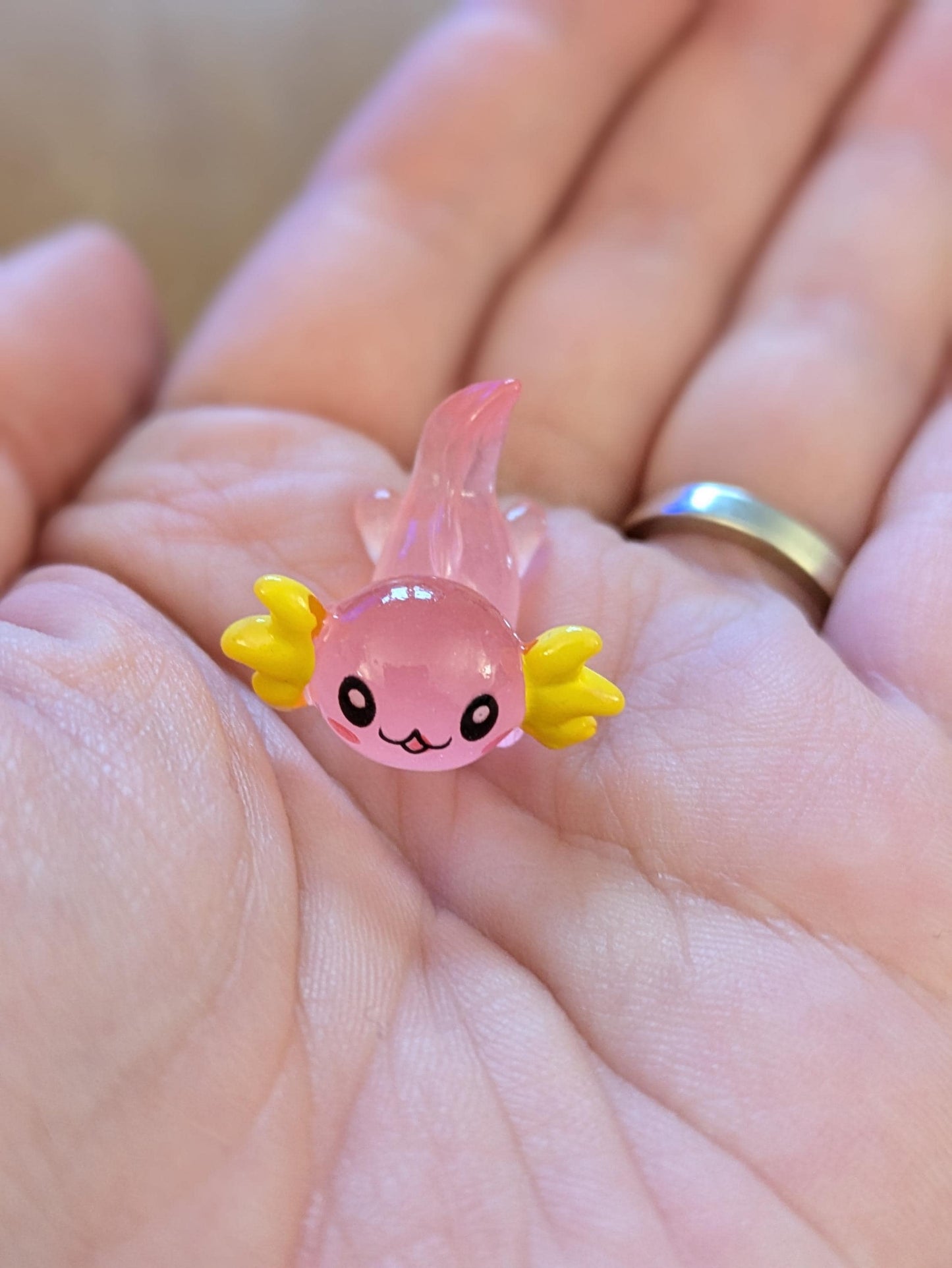 I Love You Alotle, Axolotl Pocket Hug, Salamander, Mini Axolotl, Stocking Filler, Birthday Gift for Him, Her, Valentine, Anniversary
