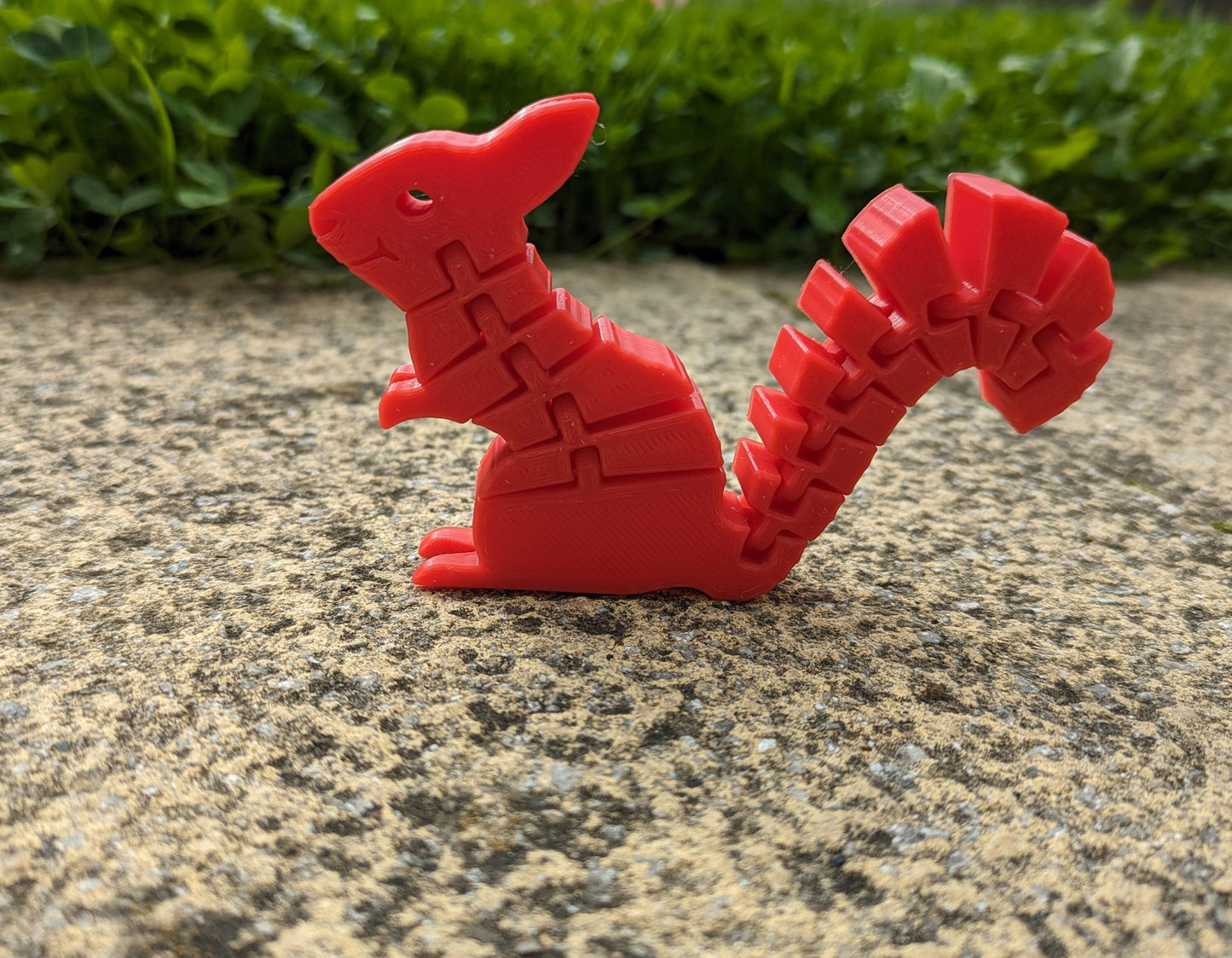 Flexible Squirrel Fidget Toy, Red Squirrel Ornament, Autumn, Fall Decoration, 3D Printed Plastic Figurine, Birthday, Christmas Gift