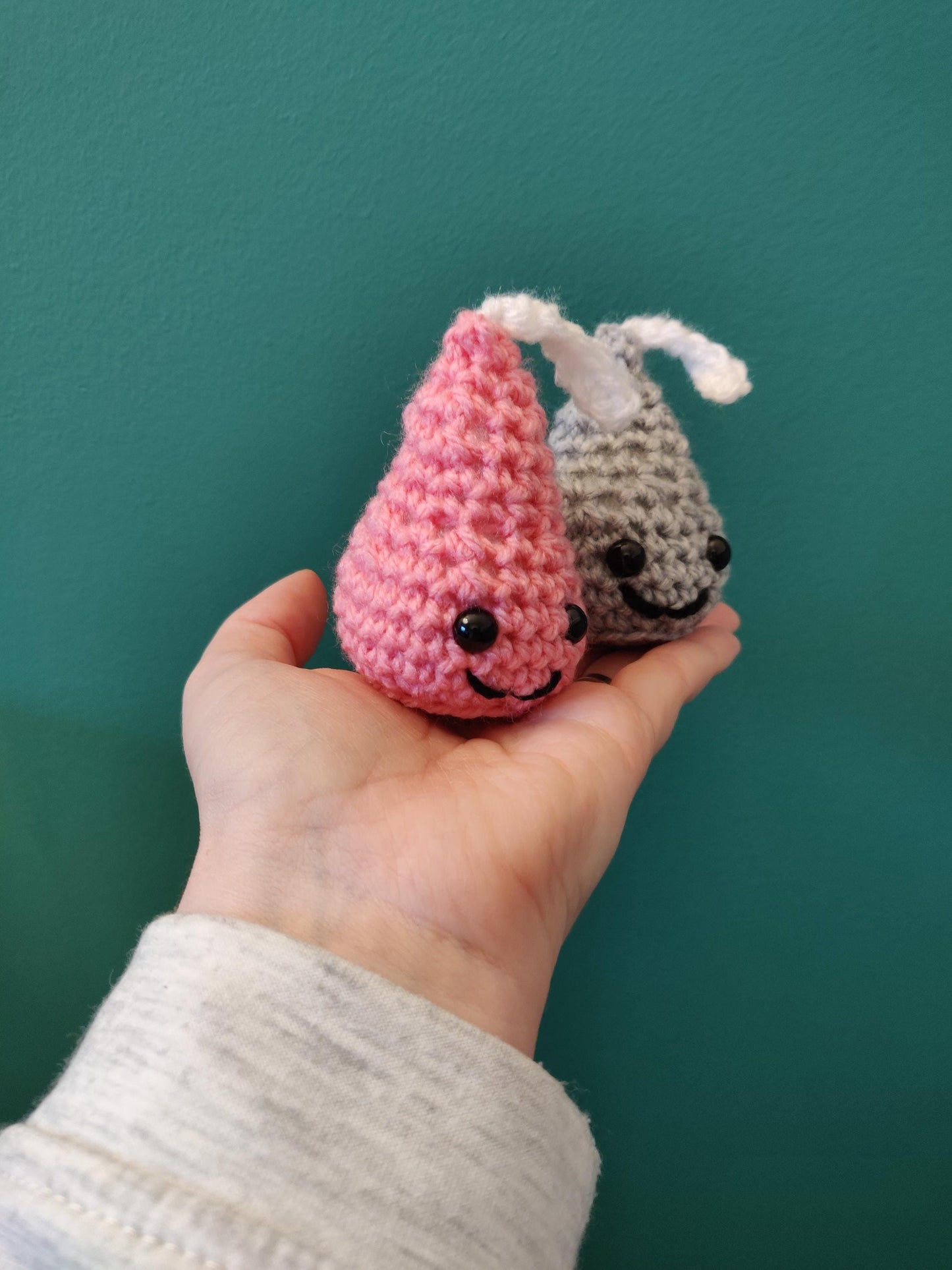 Chocolate Kisses, Valentine Gift, Anniversary Present, Candy Kisses, Unique Gift for Partner, Pink Easter Keepsake, Chocolate Lover Gift