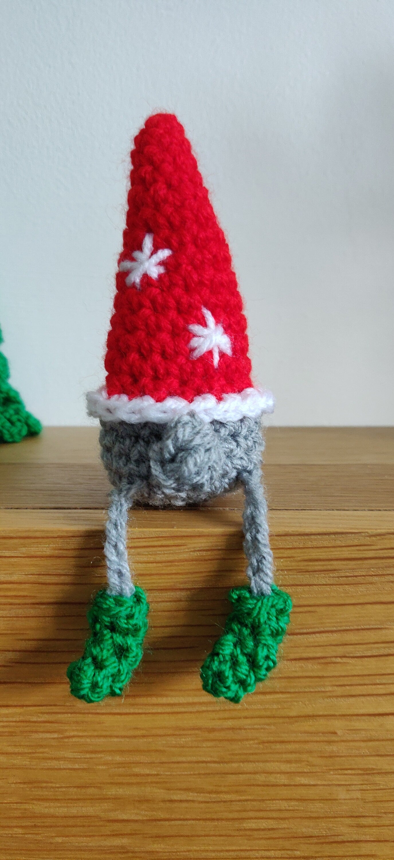 Pink Christmas Gnome, Shelf Sitter Decoration