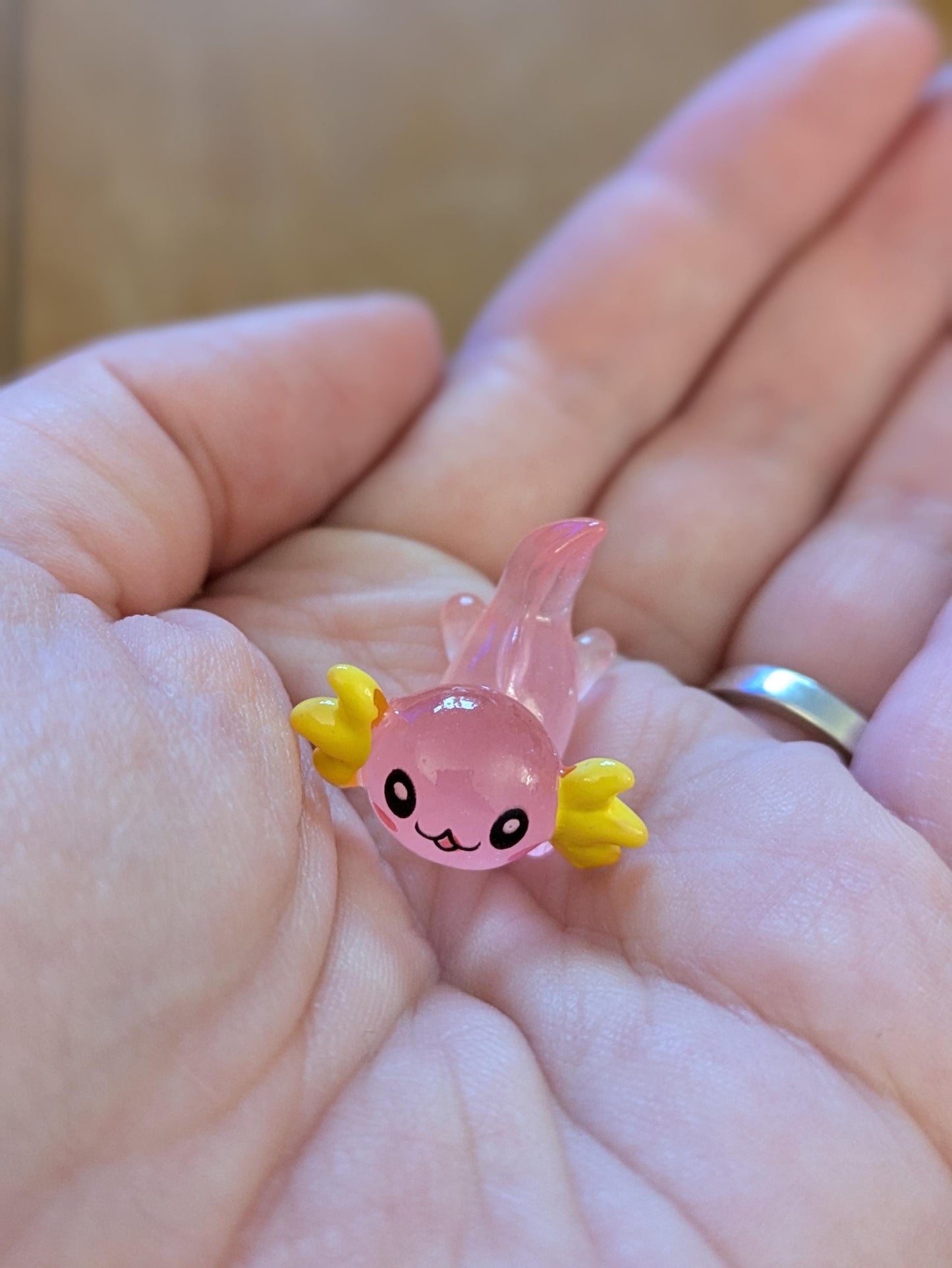 I Love You Alotle, Axolotl Pocket Hug, Salamander, Mini Axolotl, Stocking Filler, Birthday Gift for Him, Her, Valentine, Anniversary