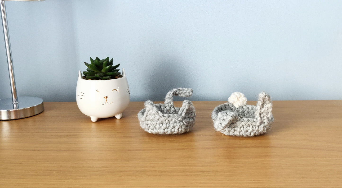 Duck Trinket Dish, Crochet Duck Ring Dish, Ring Holder, Ring Tray, Jewellery Holder, Gifts for Her, Mother's Day Gift, Animal Ring Dish,
