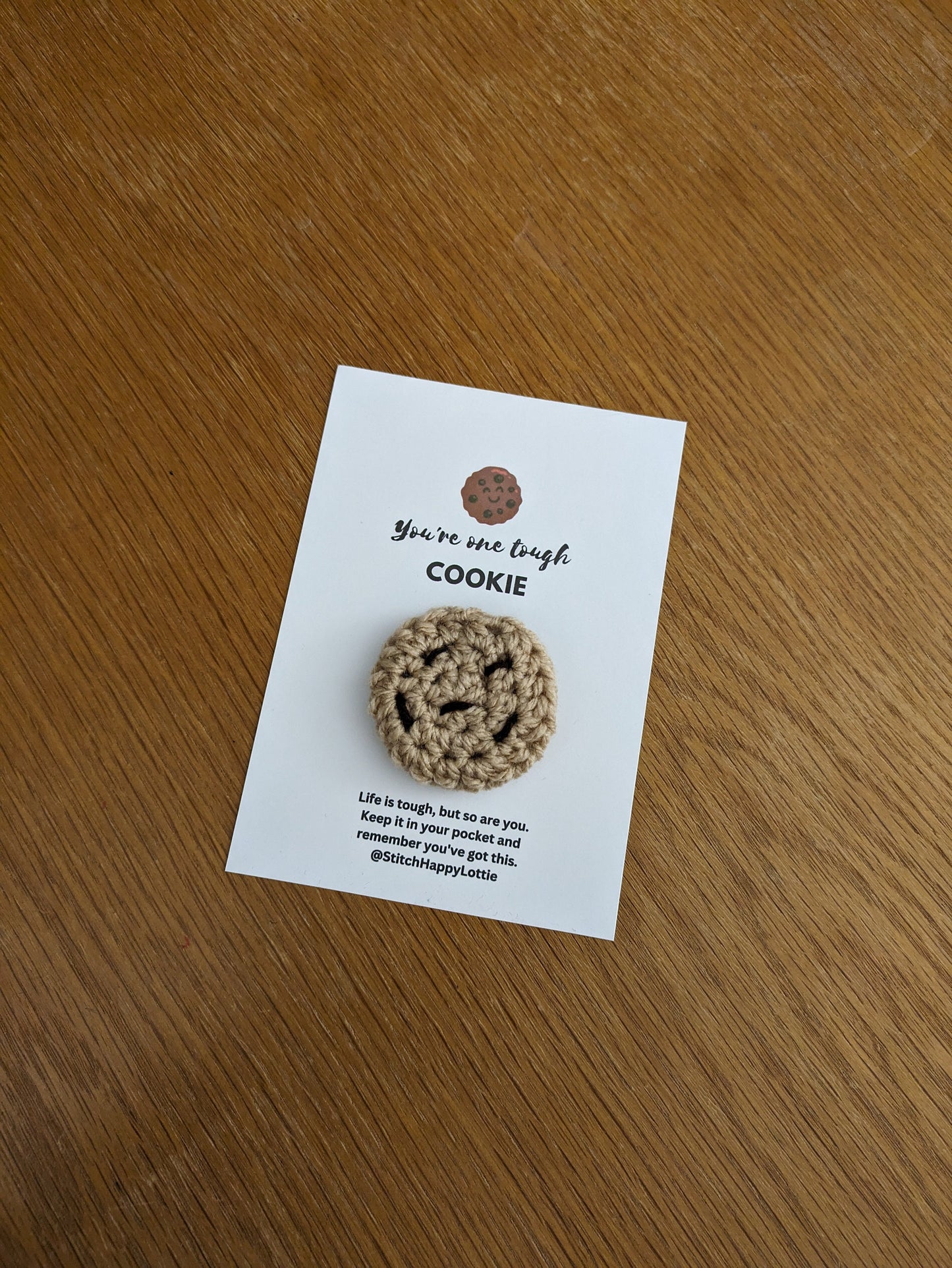 Tough Cookie Gift Card, Life is Tough But So Are You, Stay Strong, Positive Present, Unique Card, Divorce Present, Get Well Soon, Grieving