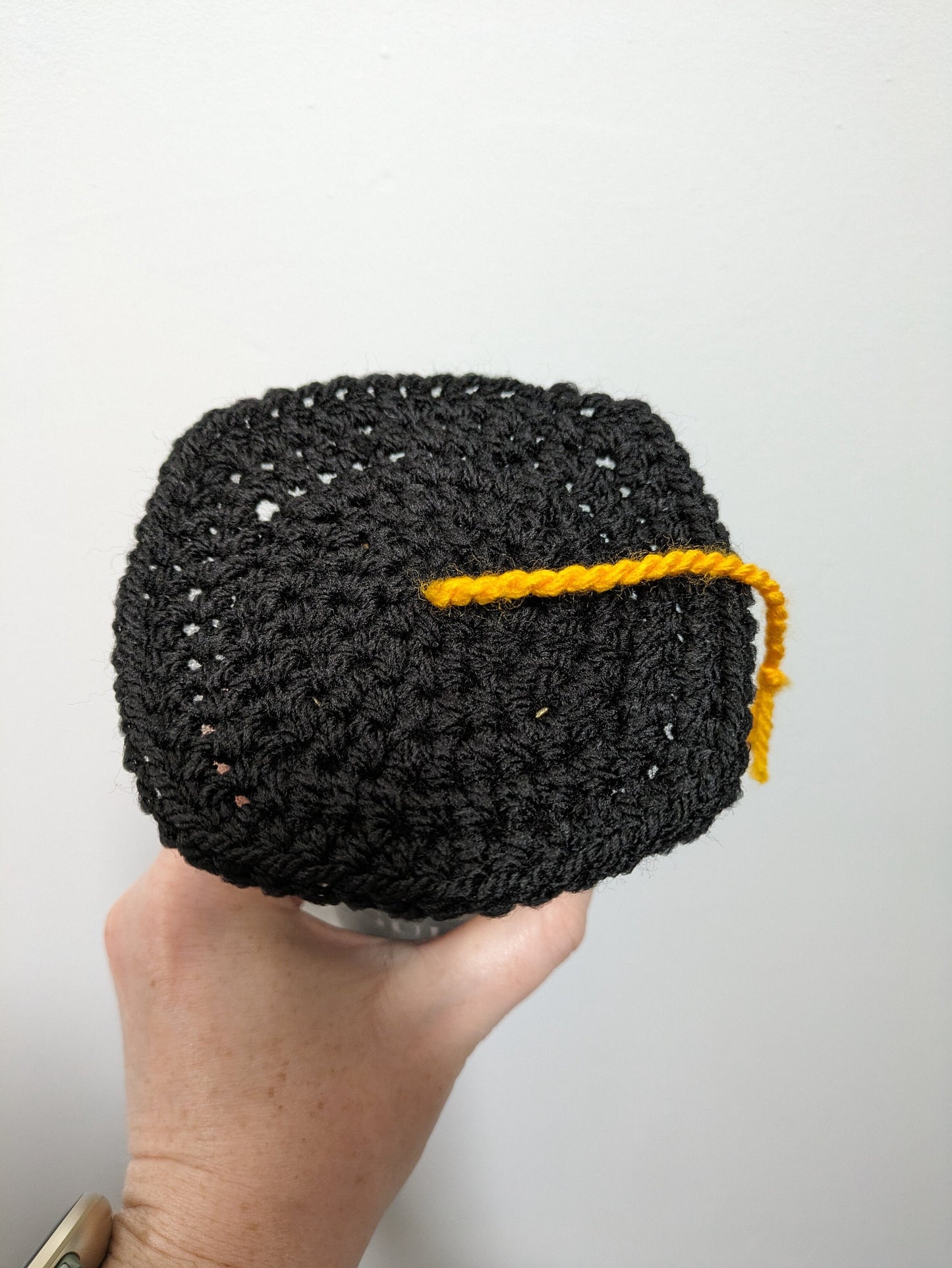 Graduation Cap Bottle Topper, Graduation Gift, Crochet Mortarboard Gift, Graduation Gift for Her, Grad Gift for Him, Grad Card
