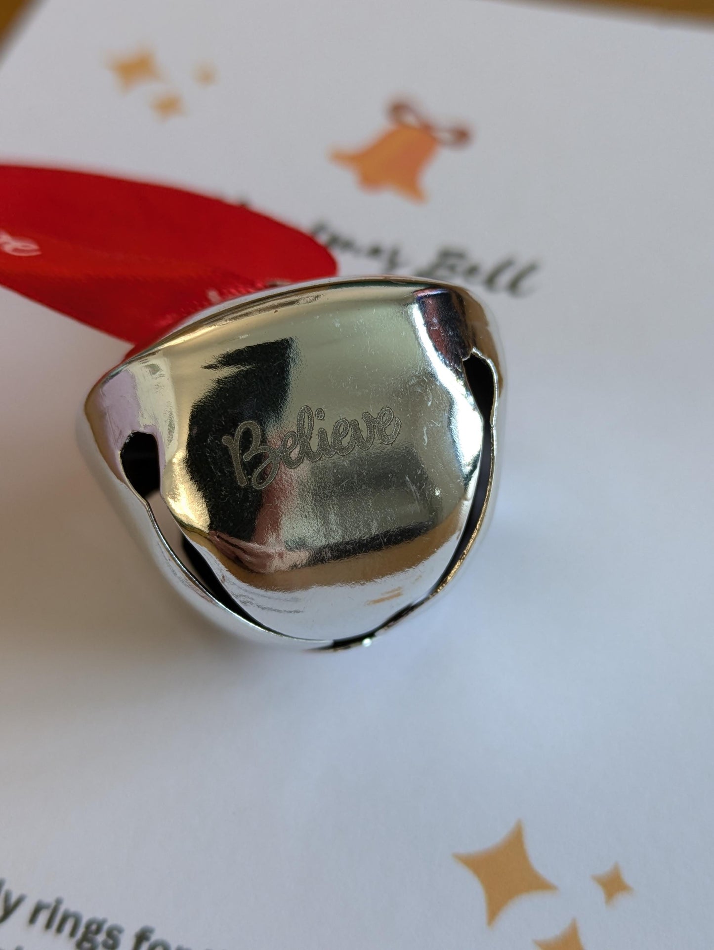 Christmas Bell, I Believe Bell, Hanging Christmas Tree Decoration, Pocket Hug, Bell Only Rings for Those who Believe in Santa, Xmas eve Box