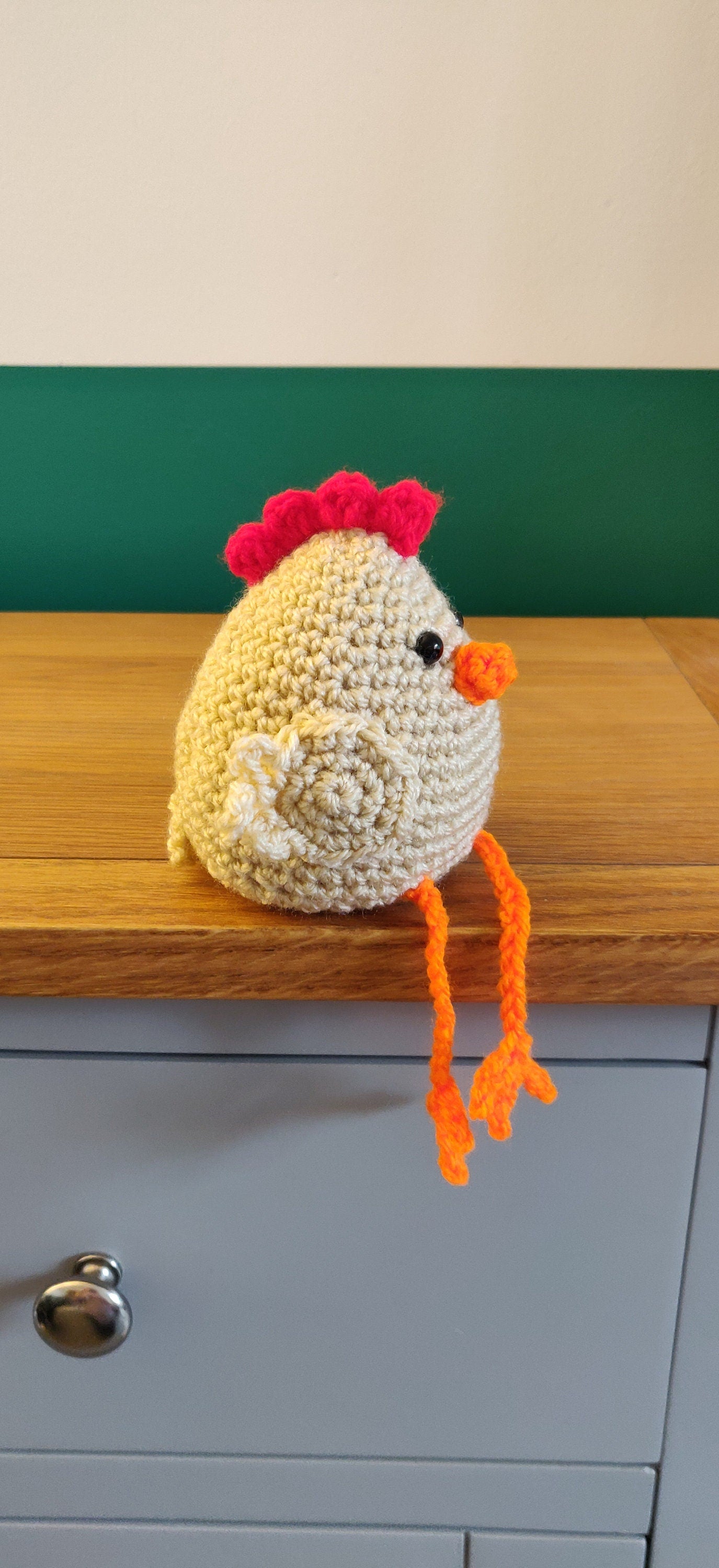 Chicken Shelf Sitter, Hen Gift, Shelf Buddy, Chicken Ornament, Figurine, Plush, Chicken Home Decor, Hen on Nest,