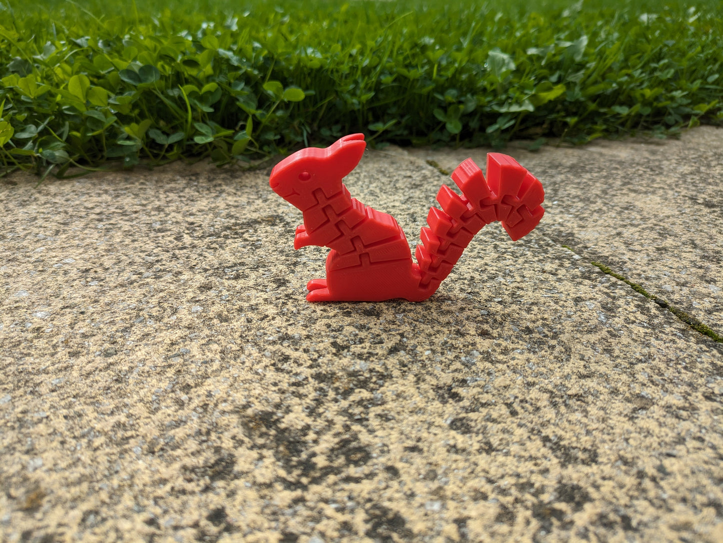Flexible Squirrel Fidget Toy, Red Squirrel Ornament, Autumn, Fall Decoration, 3D Printed Plastic Figurine, Birthday, Christmas Gift