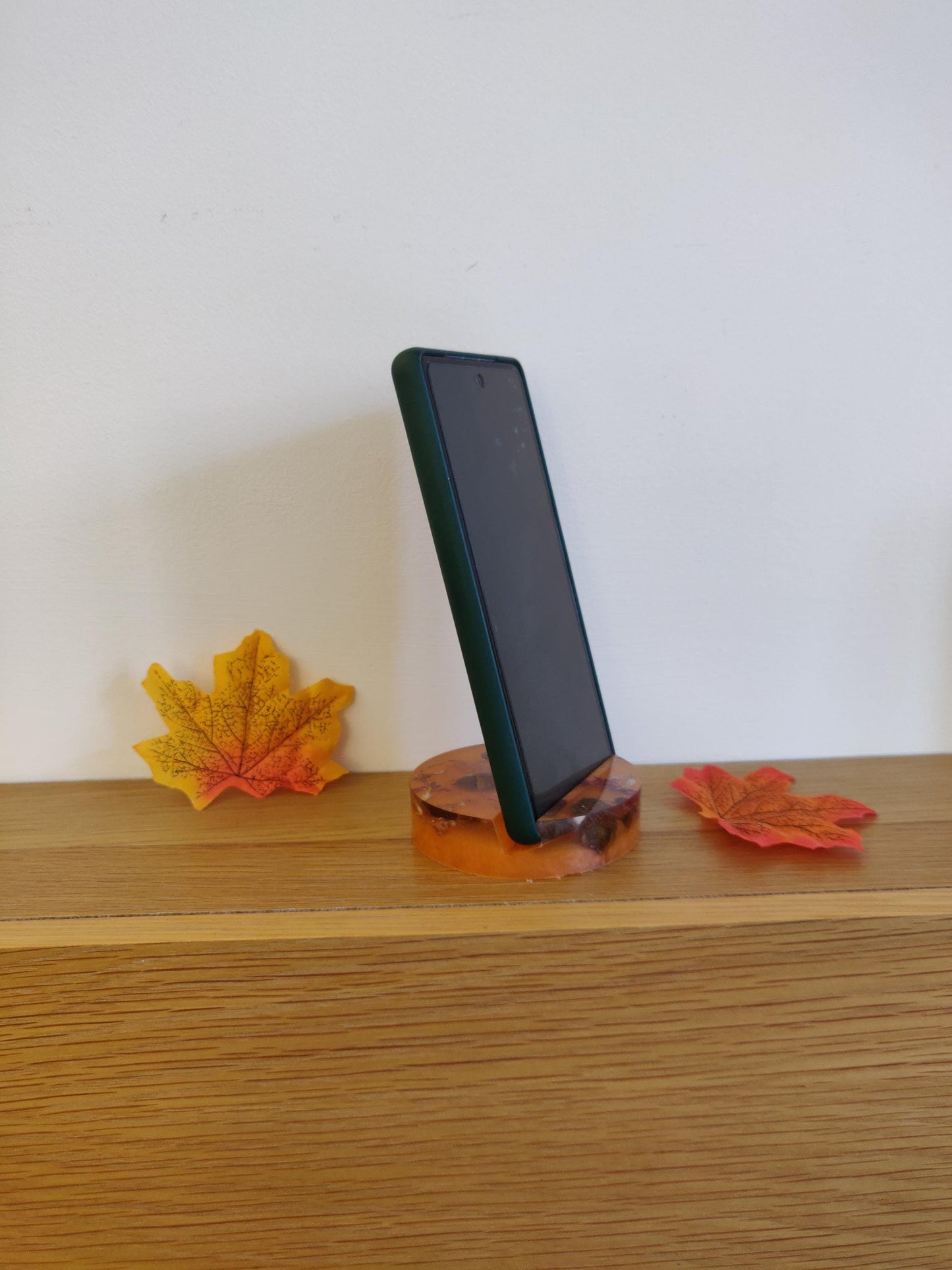 Button Phone Stand, Green Button  Craft Lover Gift, Desk Decor, Crafty Phone Holder, Phone Display, Tablet Stand, New Home, New Job Gift