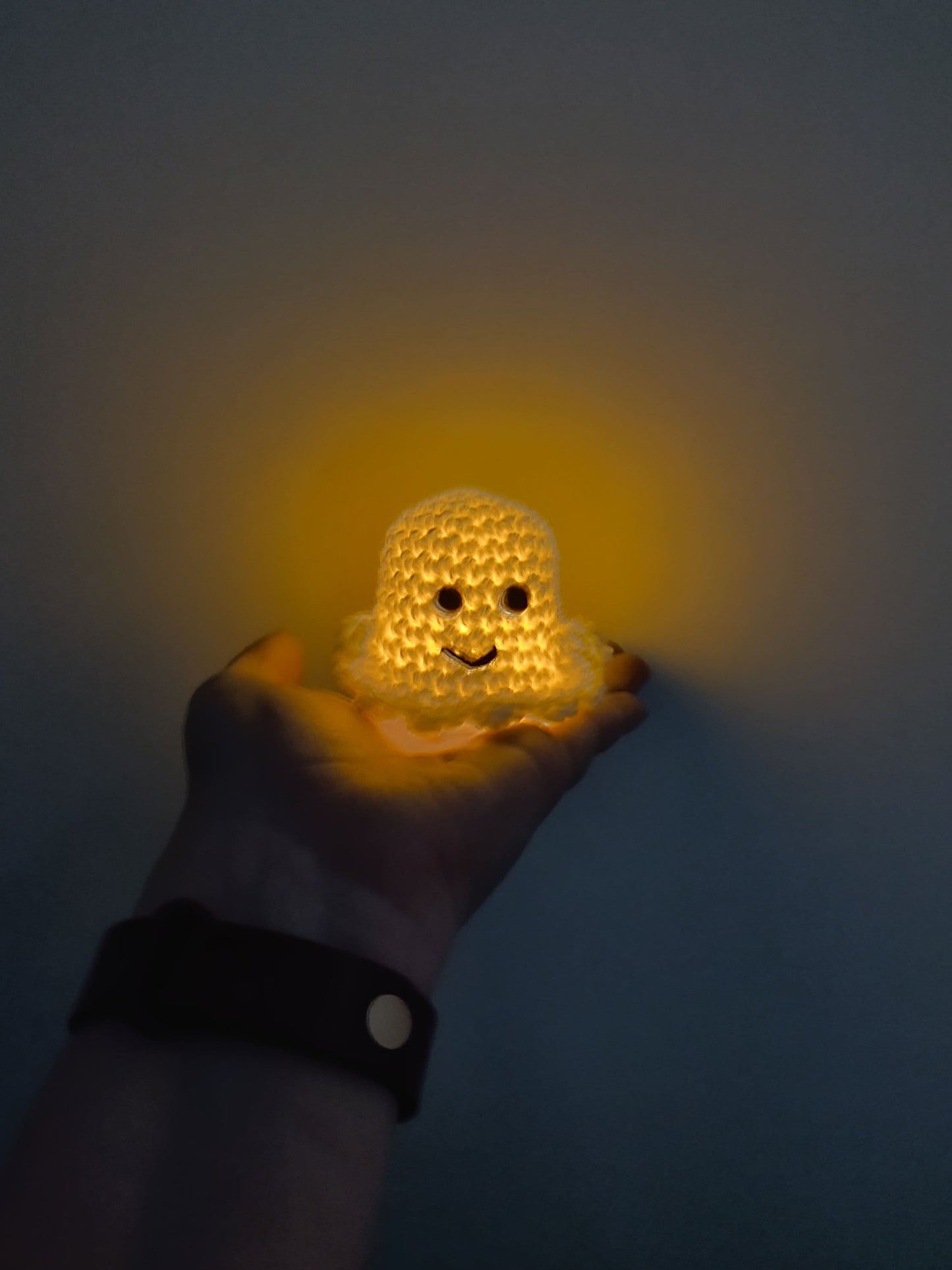 Light up Ghost, White Spooky Ghost, Halloween Decor, Halloween Ghost, Mini Ghost Ornament, Halloween Tree Decor, Glow in the Dark Figure