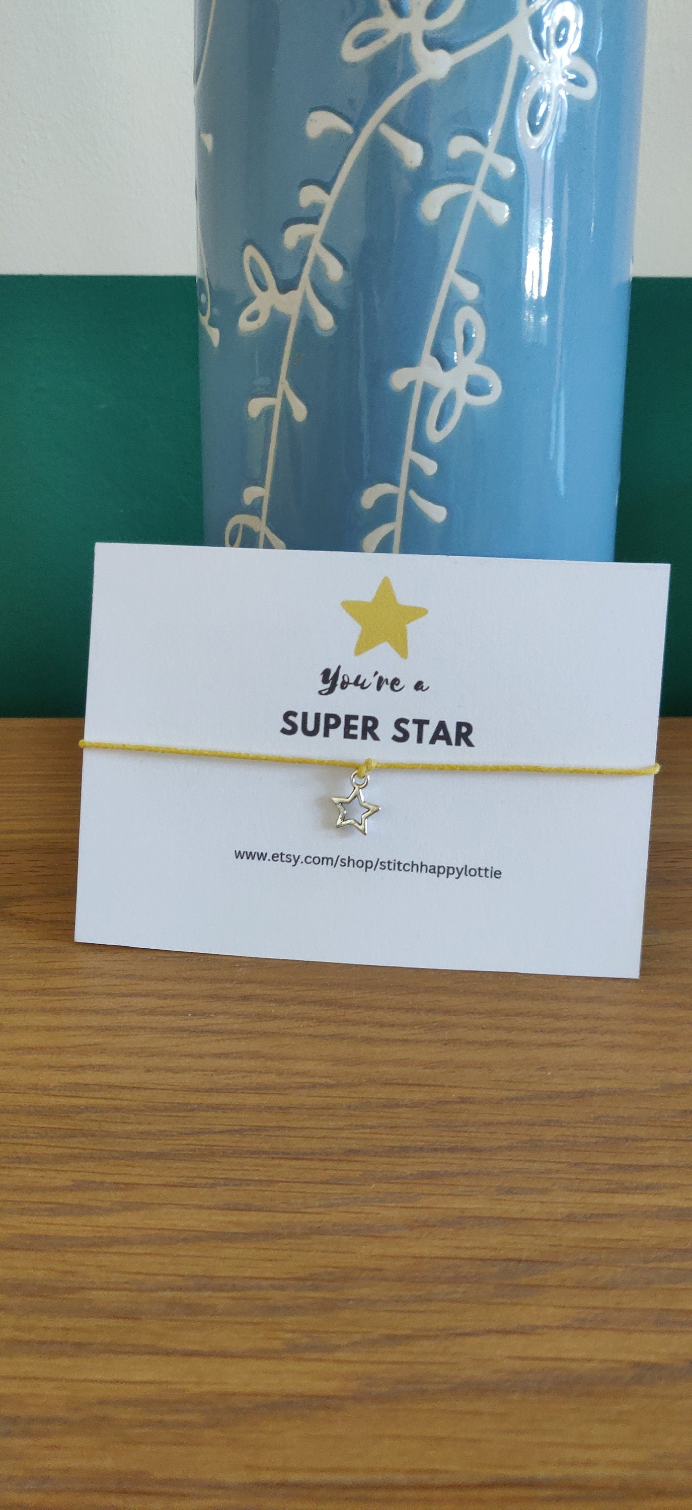 Friends Are Like Stars Bracelet, Star Bracelet, Friendship Bracelet, Birthday Gift, Star Charm Bracelet, Yellow Bracelet for Him, Her