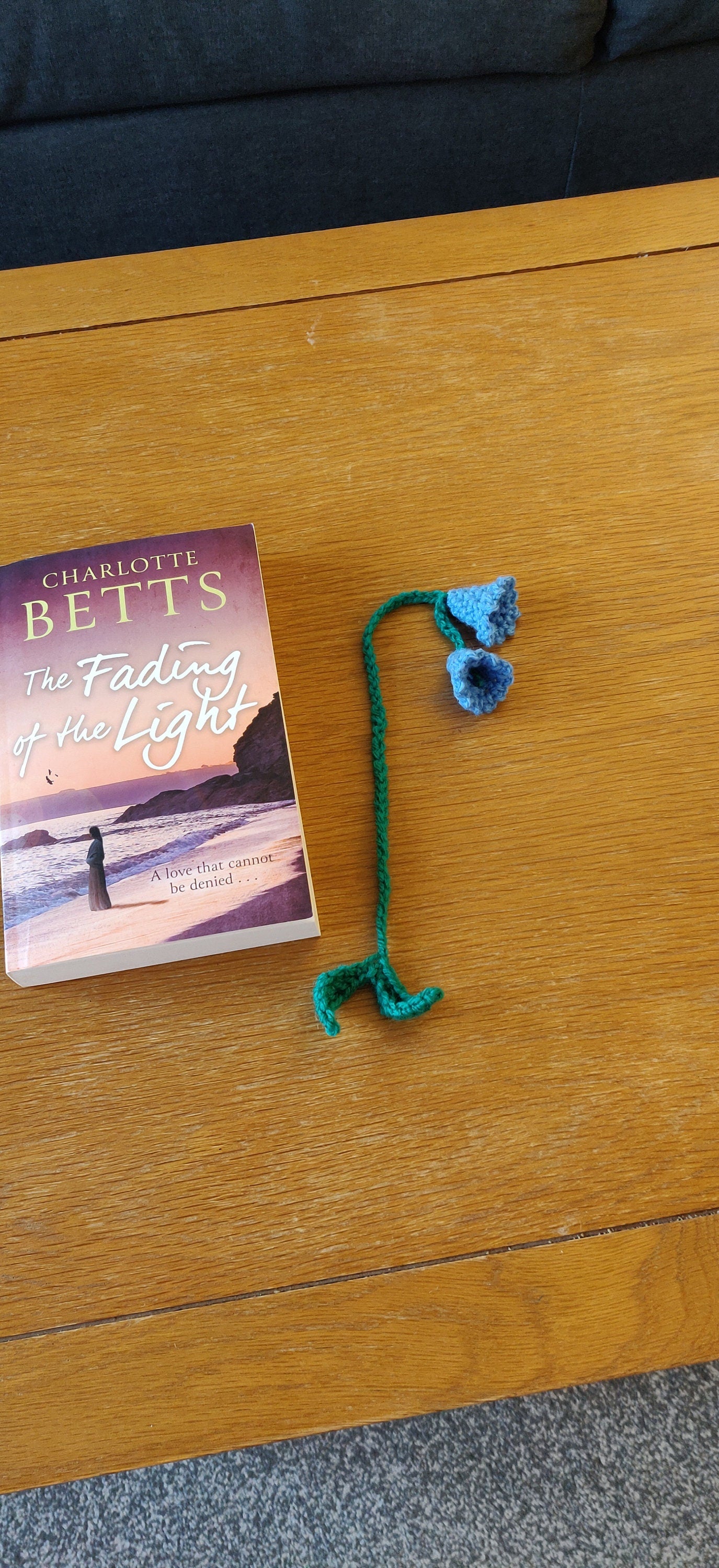 Crochet Bluebell Bookmark: Flower Book Lover Gift