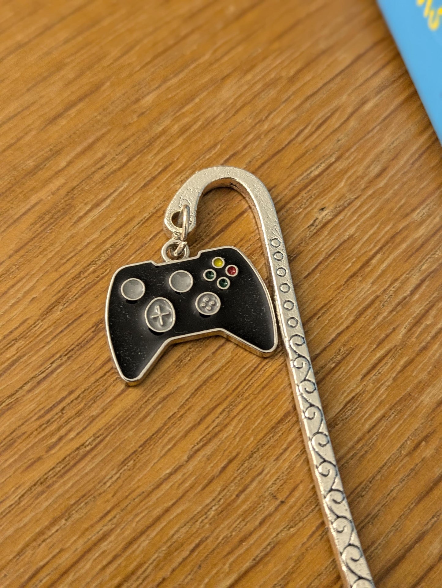 SALE, Silver Gaming Bookmark: Gamer Gift, Book Lover Accessory