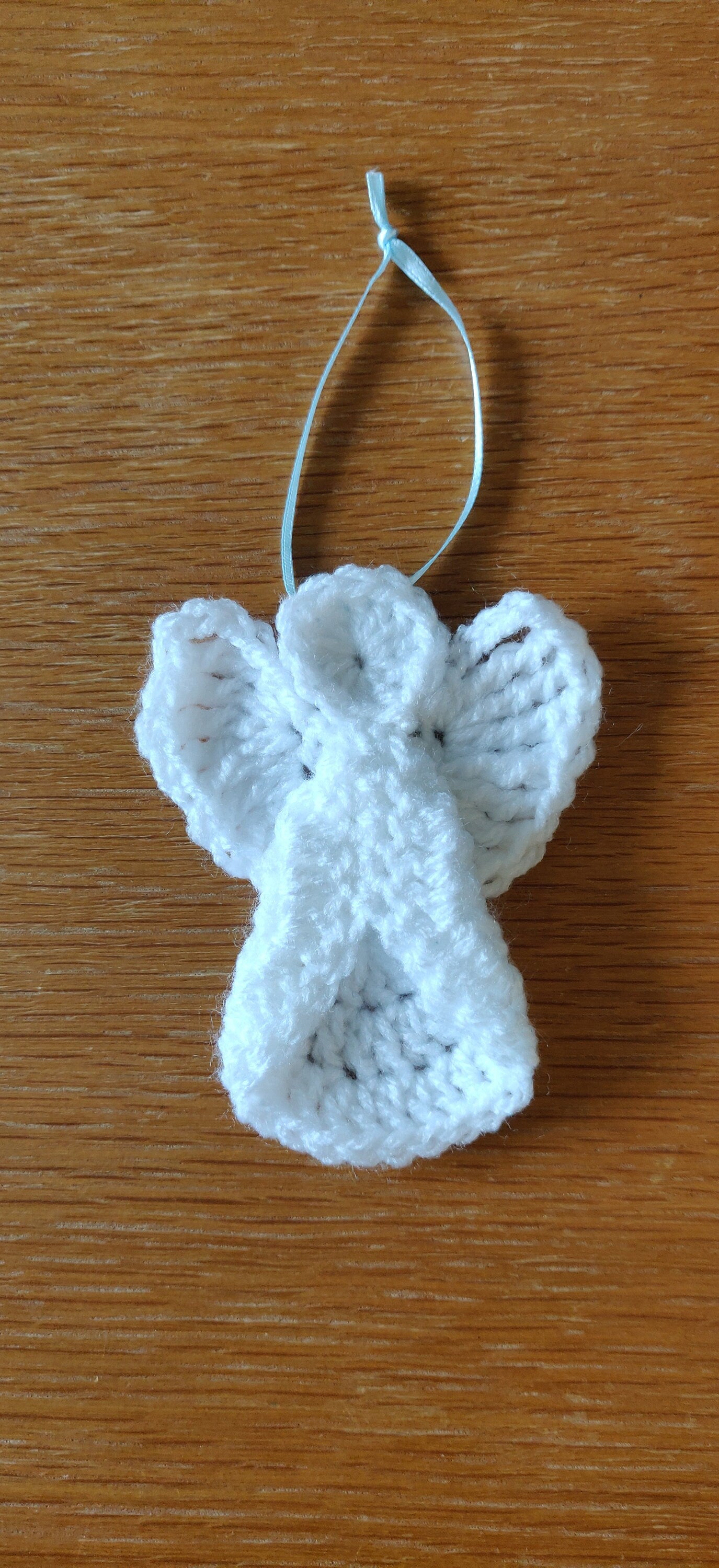 Crocheted Angel Christmas Ornaments, Set of Three, Memorial Decoration