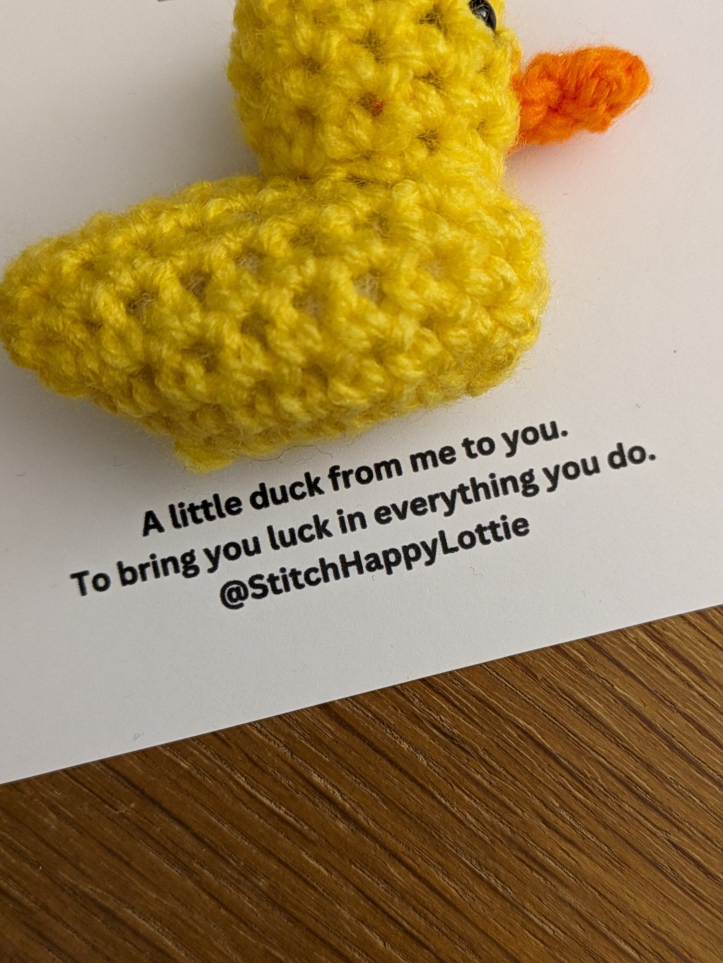 Lucky Duck Card, Good Luck Gift, New Job, New Home, Exams, Yellow Rubber Duck, Fun Gift, Duck Lover