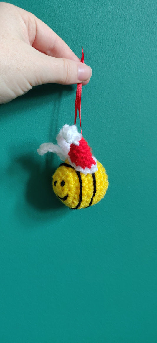 Christmas Bee Decoration, Christmas Honey Bee Ornament, Christmas Eve Box, Bumble Bee Gift for Her, Letterbox Gift, Stocking Filler Woman