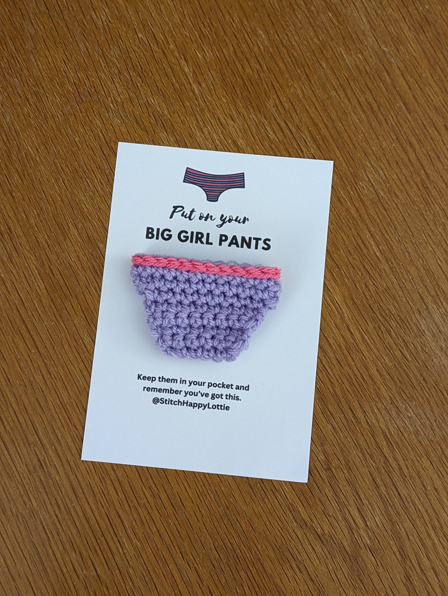 Positive Pants Gift Card, Big Girl Pants, Stay Strong, You've Got This, Positive Present, Knickers Unique Divorce Present, Get Well Soon