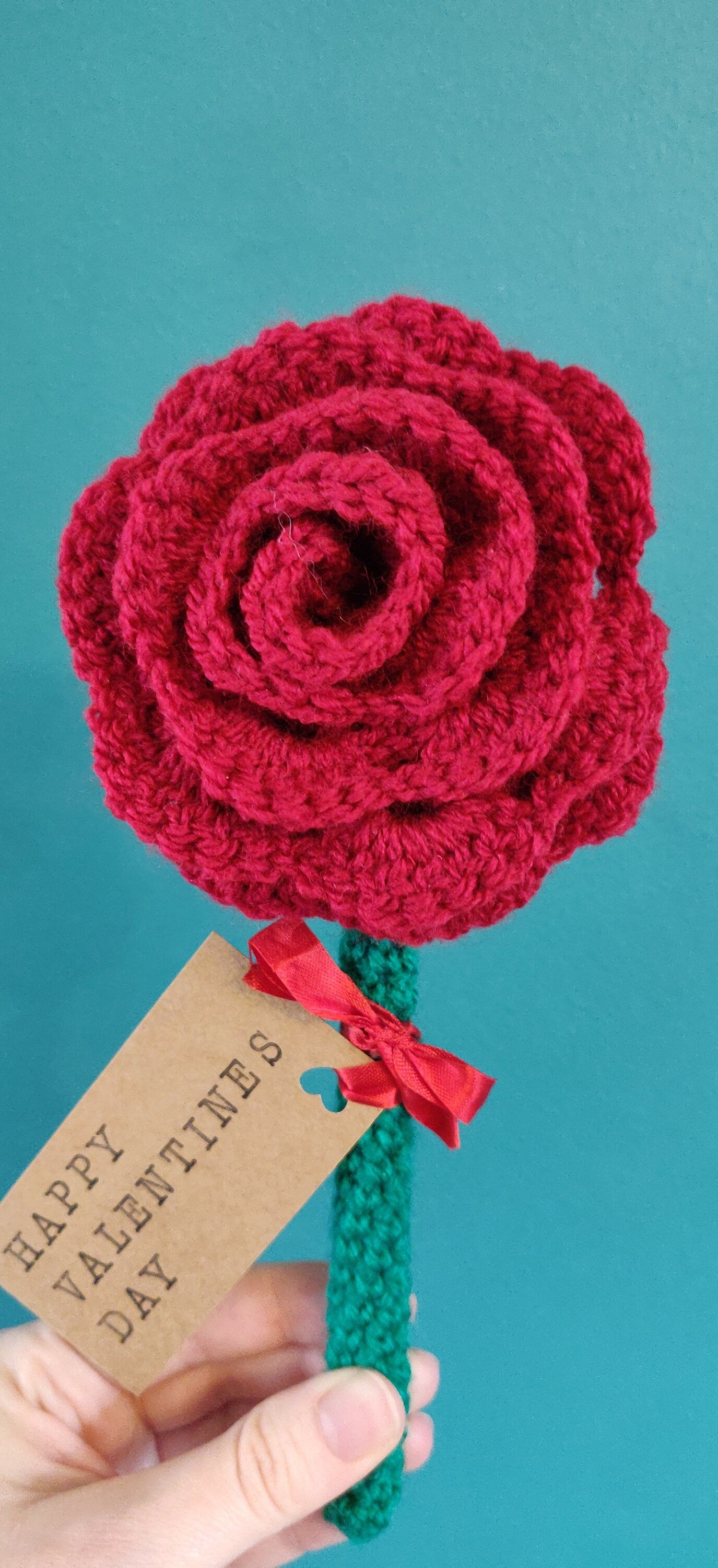 Valentine's Rose, Valentine's Gift, Artificial Rose Flower Ornament, Artificial Flowers, Romantic Gift, Personalised Valentine's Present