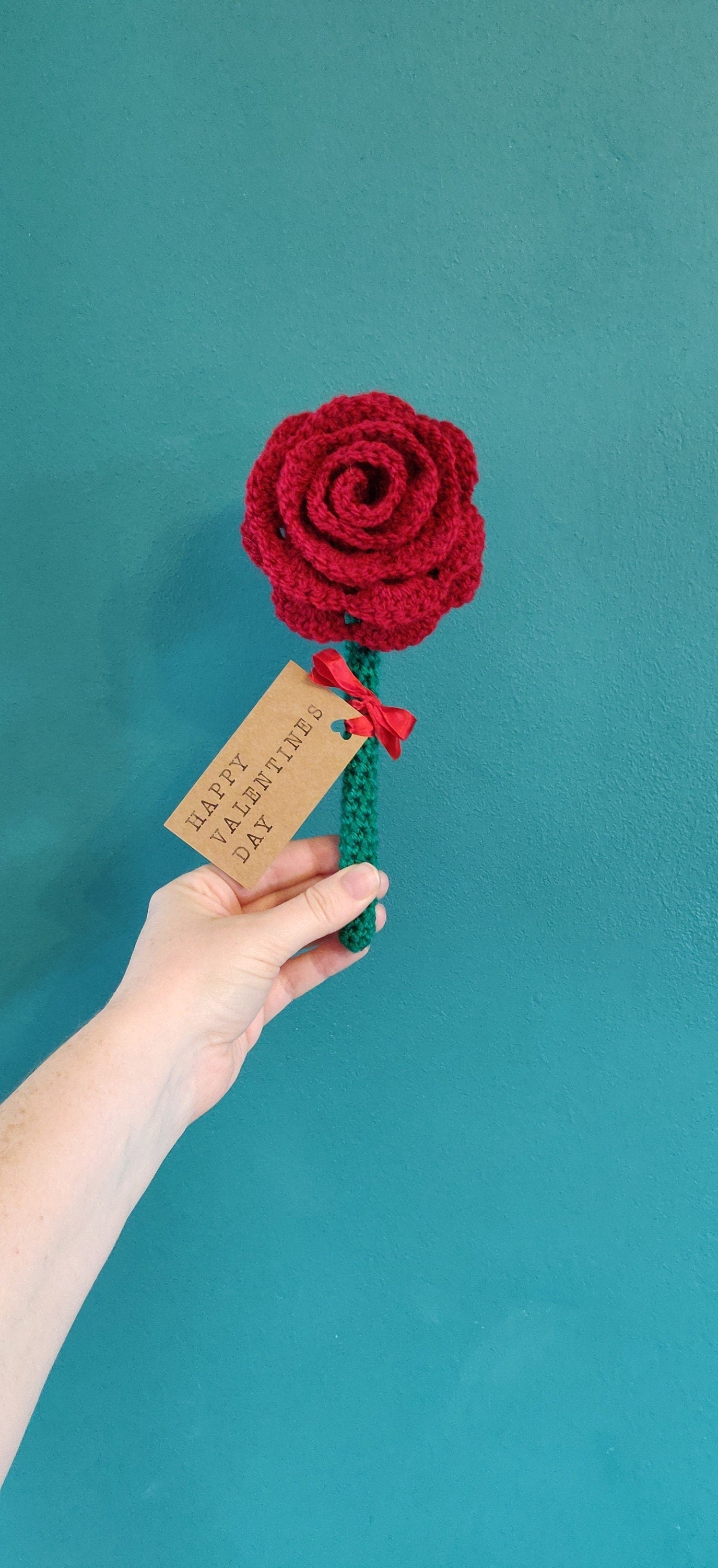 Valentine's Rose, Valentine's Gift, Artificial Rose Flower Ornament, Artificial Flowers, Romantic Gift, Personalised Valentine's Present