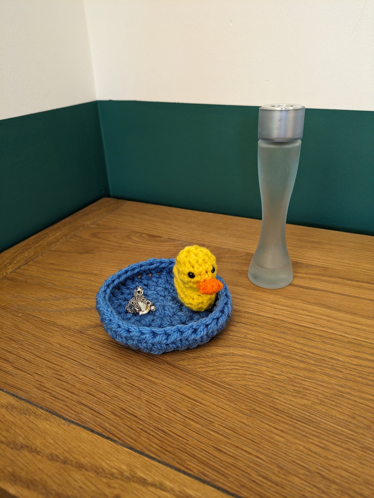Duck Trinket Dish, Crochet Duck Ring Dish, Ring Holder, Ring Tray, Jewellery Holder, Gifts for Her, Mother's Day Gift, Animal Ring Dish,