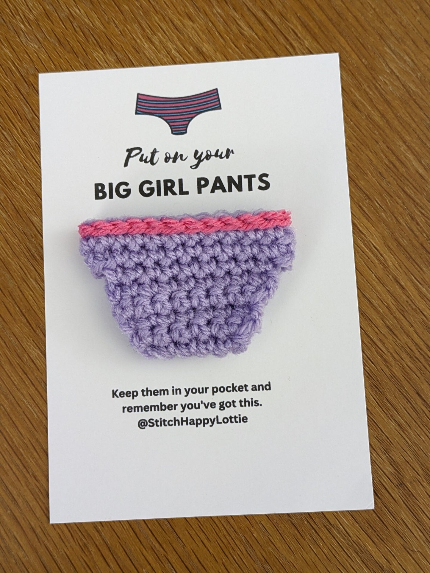 Positive Pants Gift Card, Big Girl Pants, Stay Strong, You've Got This, Positive Present, Knickers Unique Divorce Present, Get Well Soon