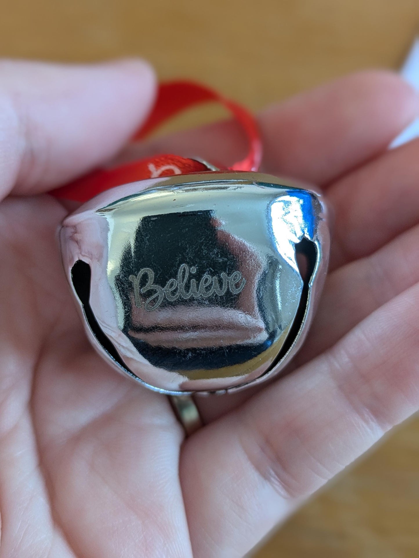 Christmas Bell, I Believe Bell, Hanging Christmas Tree Decoration, Pocket Hug, Bell Only Rings for Those who Believe in Santa, Xmas eve Box