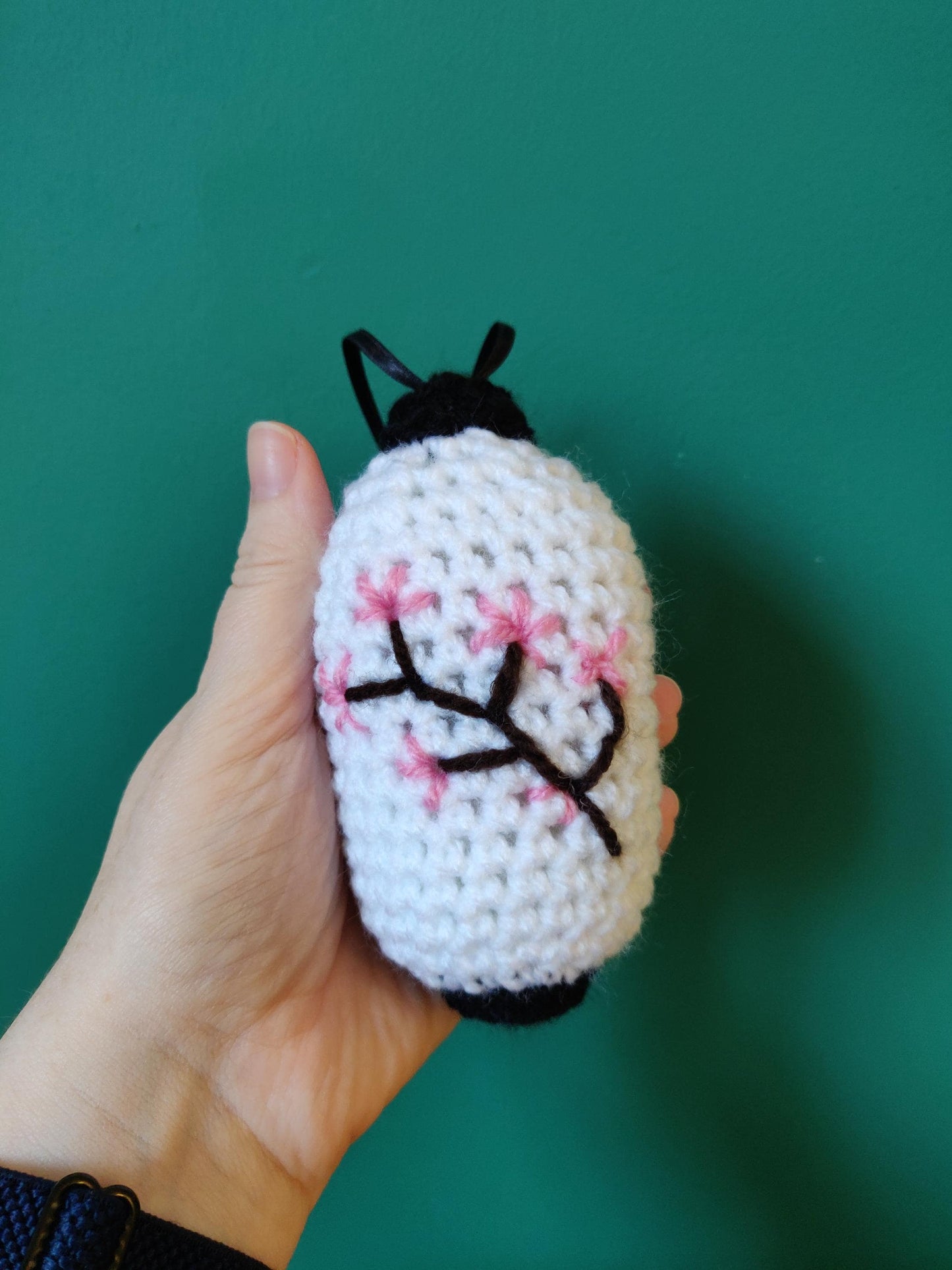 Crochet Chinese Lantern, Japanese Cherry Blossom ,Lunar New Year Car Decor