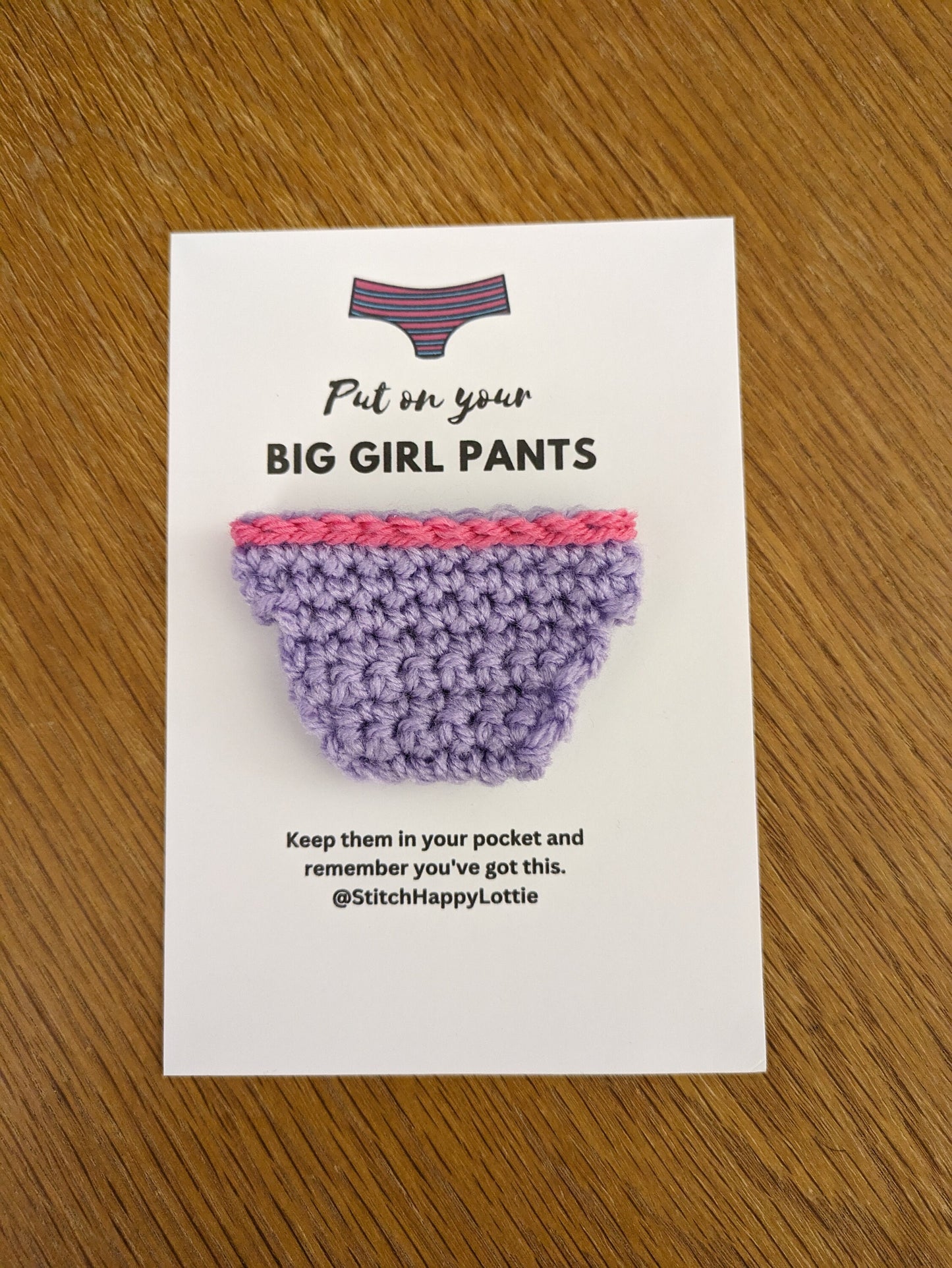 Positive Pants Gift Card, Big Girl Pants, Stay Strong, You've Got This, Positive Present, Knickers Unique Divorce Present, Get Well Soon