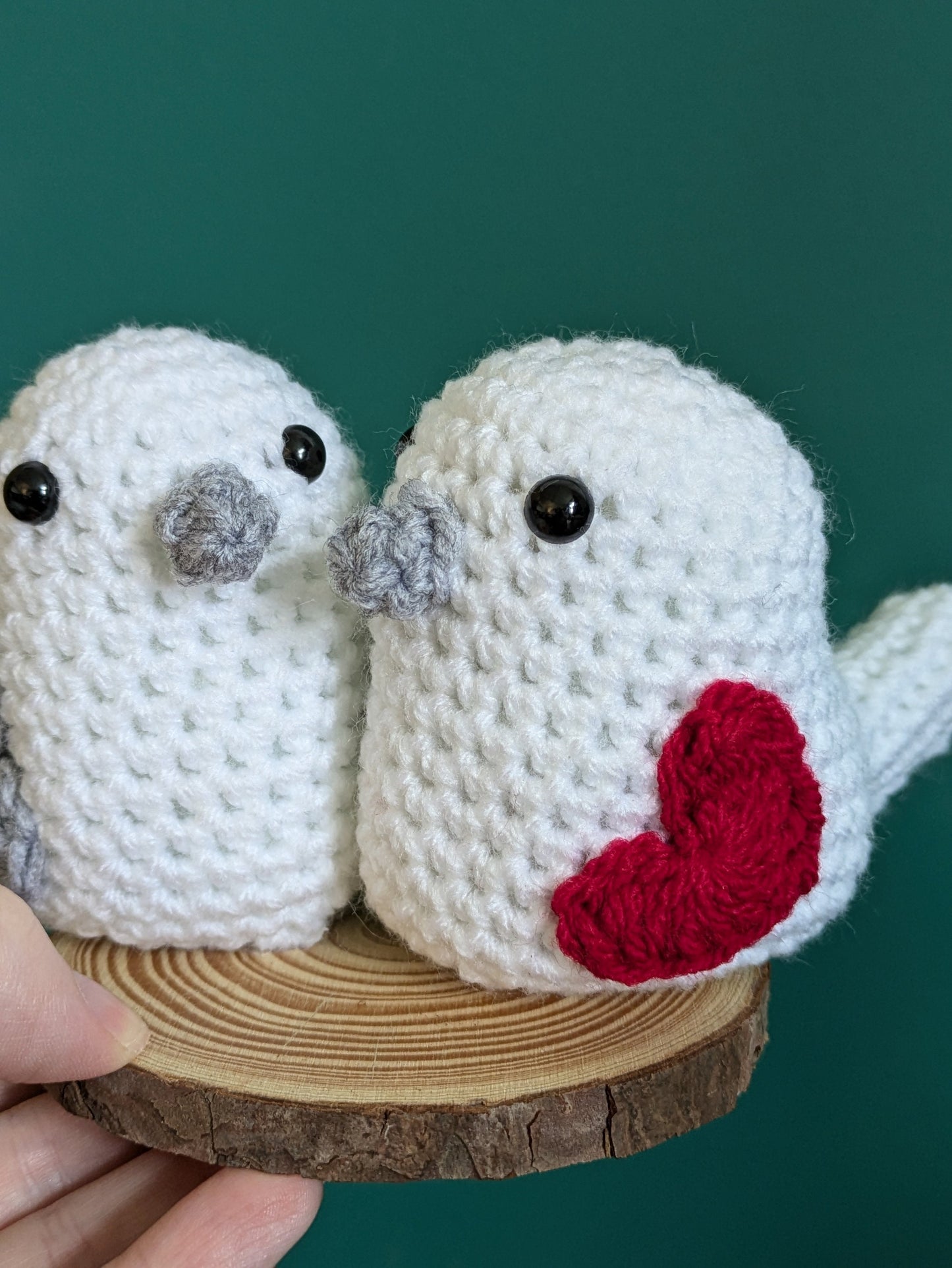 Love Bird Ornament, Wedding, Engagement, Anniversary, Valentine's Gift, LoveBird Decoration, Crochet Bird, Gift for Wife, Girlfriend, Couple