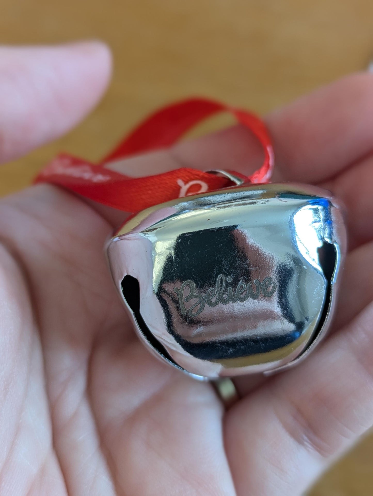 Christmas Bell, I Believe Bell, Hanging Christmas Tree Decoration, Pocket Hug, Bell Only Rings for Those who Believe in Santa, Xmas eve Box