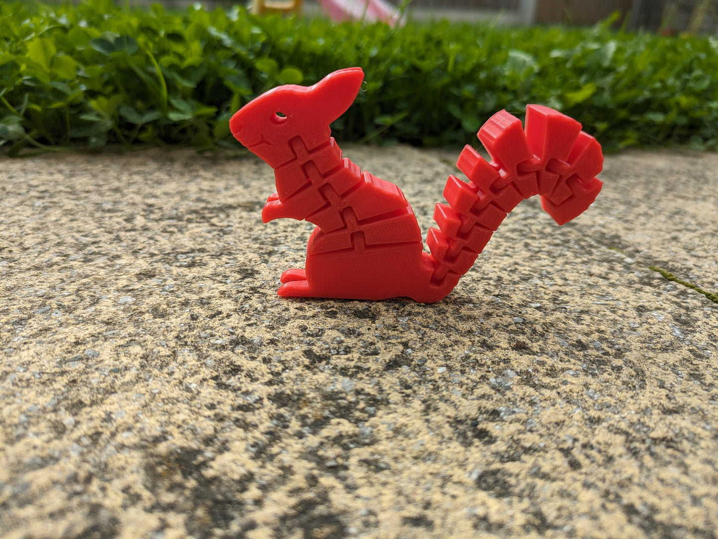 Flexible Squirrel Fidget Toy, Red Squirrel Ornament, Autumn, Fall Decoration, 3D Printed Plastic Figurine, Birthday, Christmas Gift