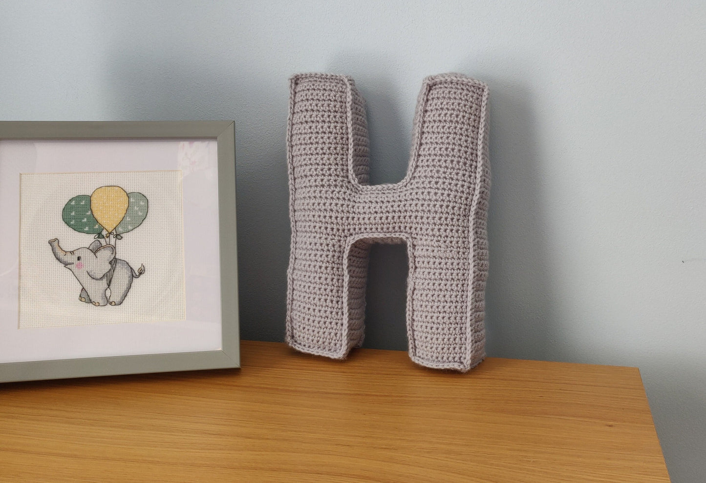 Large Crochet Letter, Nursery Decoration, Name Decoration, 3D Crochet Letter, Letter for Nursery, Letter for Wall, Crochet Baby Gift