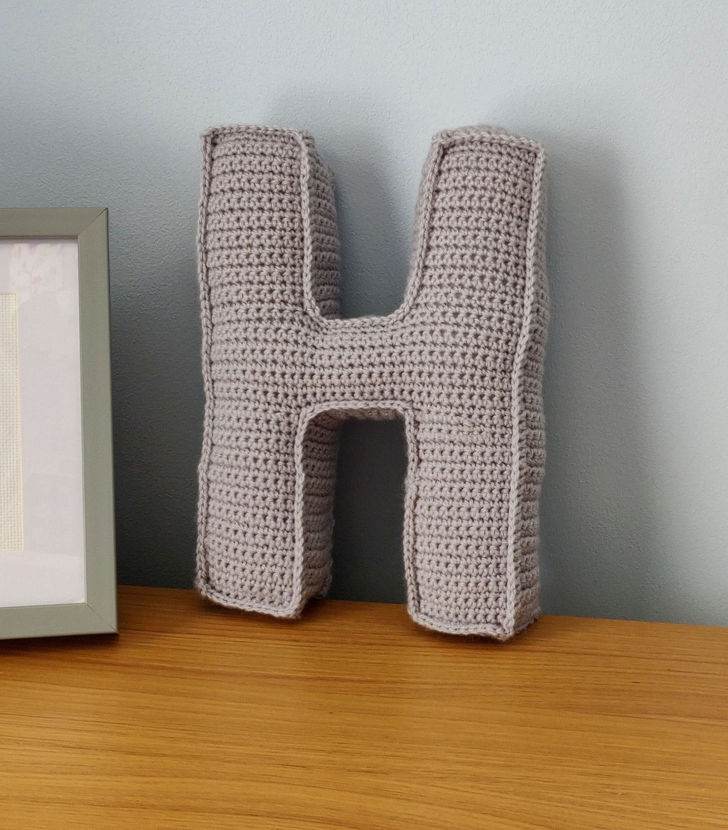 Large Crochet Letter, Nursery Decoration, Name Decoration, 3D Crochet Letter, Letter for Nursery, Letter for Wall, Crochet Baby Gift