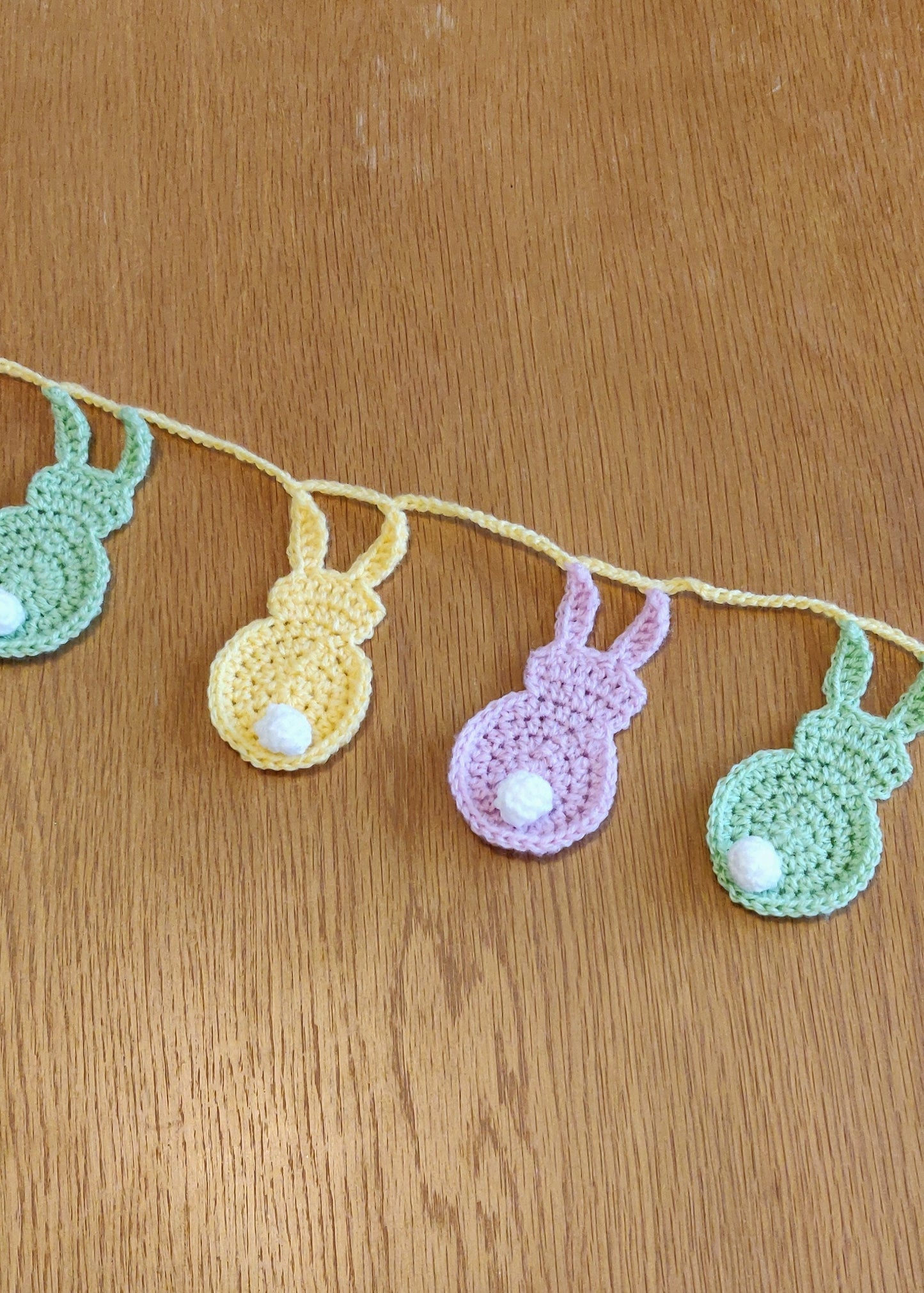 Rainbow Bunny Garland, Crochet Garland, Rabbit Garland, Crochet Bunny Bunting, Crochet Animal Garland, Rabbit Gift, Bunny Rabbit Gift,