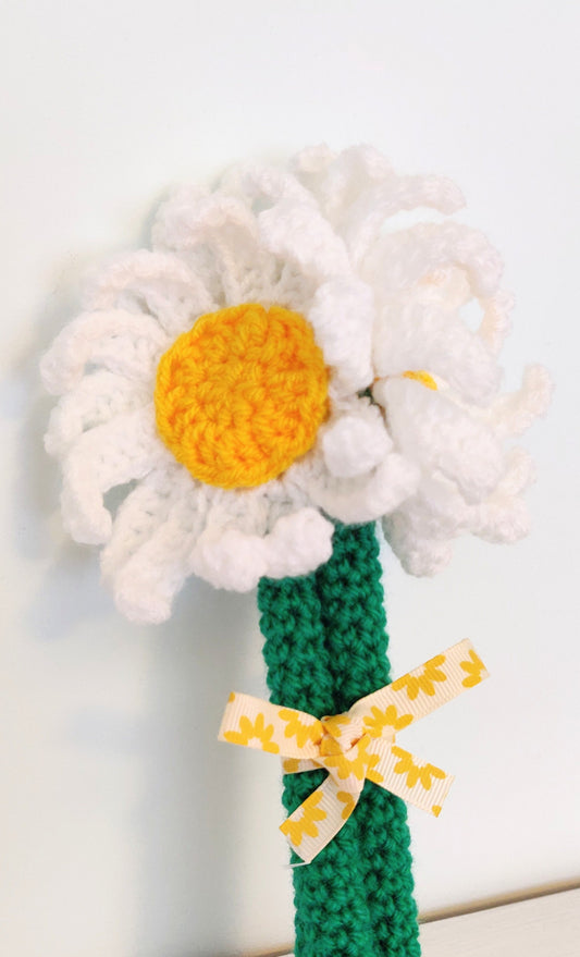 Mother's Day Gift, Bunch of Artificial Daisies, Crochet Daisies, Artificial Flower Bouquet, Daisy Gift for Her, Flower Gift, Daisy Present