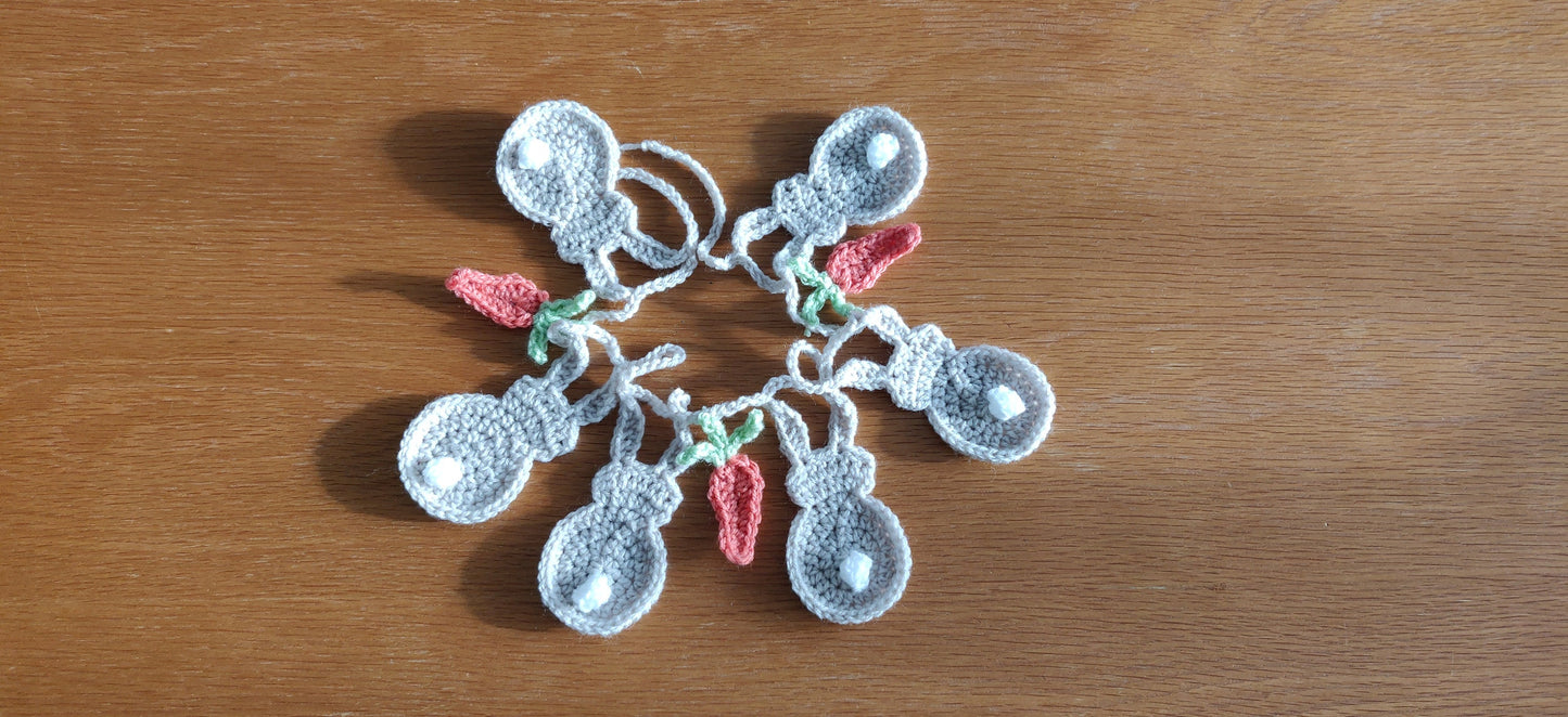 Gray Bunny Garland, Easter Bunny Rabbit and Carrot Bunting, Easter Decorations, Easter Gift, Animal Decorations, Easter BuntingCarrot