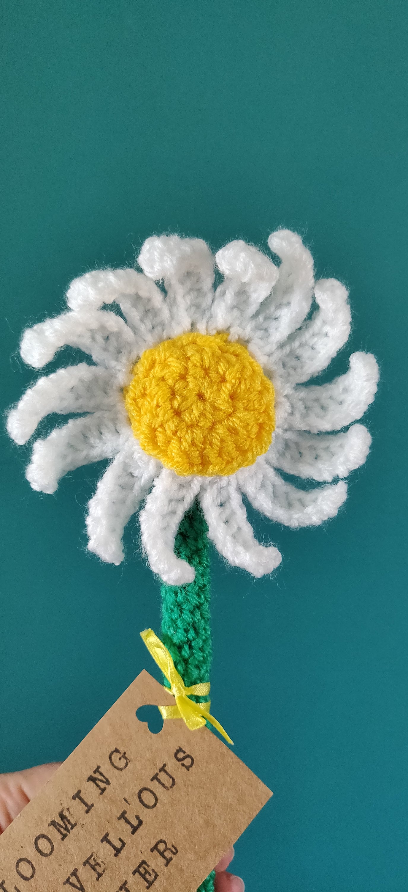 Teacher Gift, Daisy Flower Gift, Christmas Gift for Teachers, Blooming Marvellous Teacher, Personalised Teacher Gift, Artificial Daisy