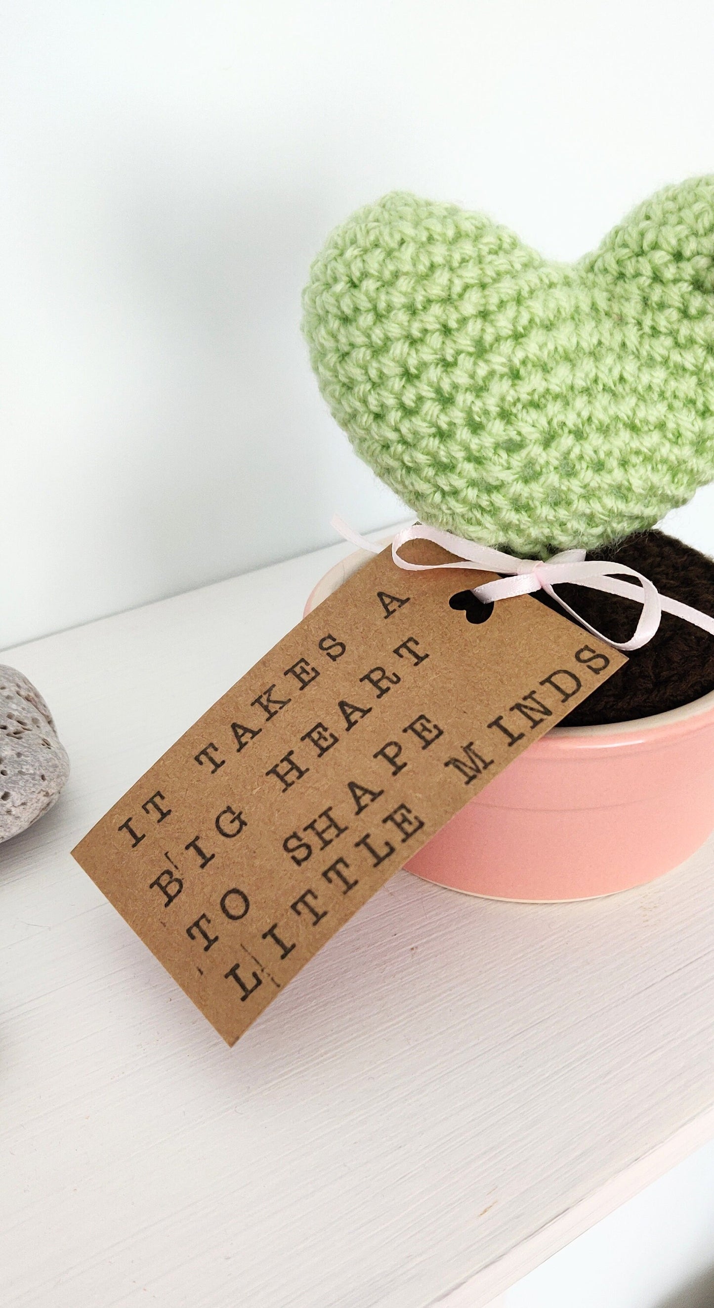 Heart Cactus Teacher Appreciation Gift, Personalised Teacher Gift, Flower Gift, Plant Pot Gift, Teacher Planter, Cactus Gift, Fake Plant