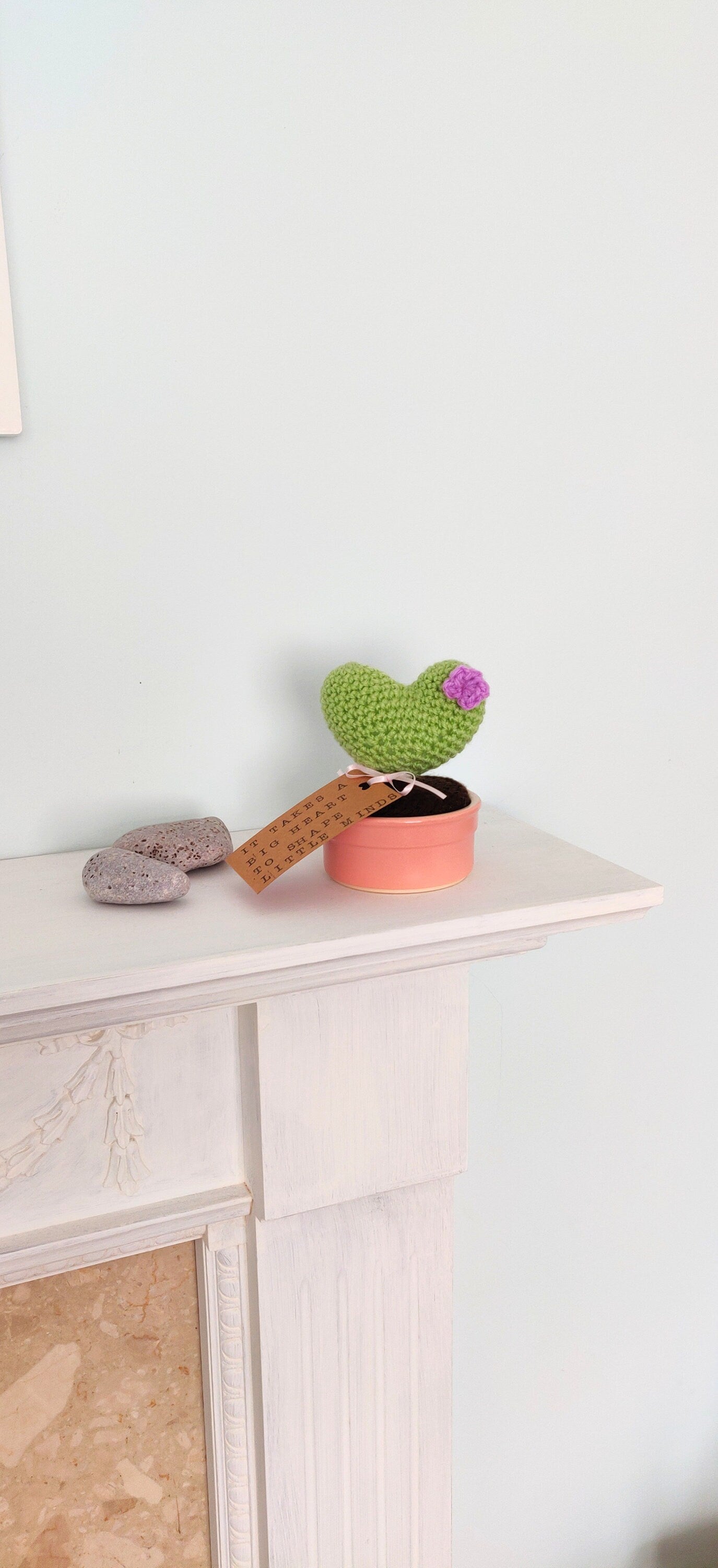 Heart Cactus Teacher Appreciation Gift, Personalised Teacher Gift, Flower Gift, Plant Pot Gift, Teacher Planter, Cactus Gift, Fake Plant
