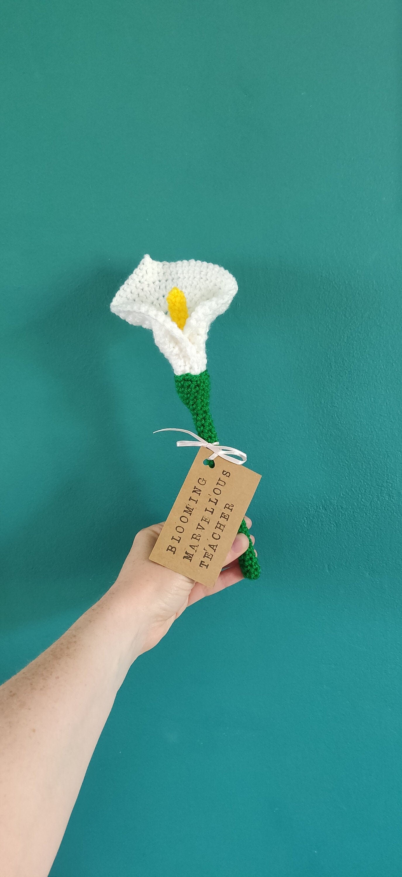 Teacher Gift, Calla Lilly Flower Gift, Gifts for Teachers, Blooming Marvellous Teacher, Personalised Teacher Gift, Artificial Calla Lilly